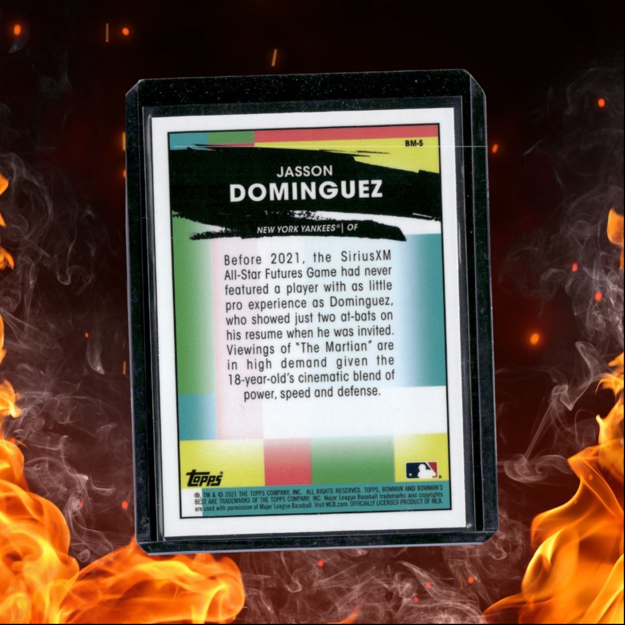 2021 Bowman's Best Jasson Dominguez Bowman Masterpieces Prospect (A) #BM-5