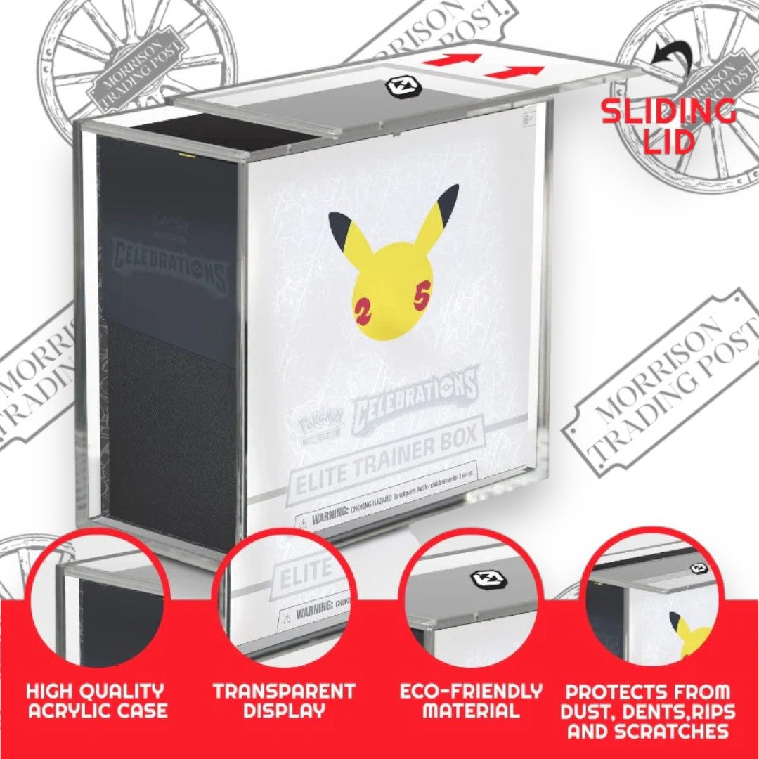 EVORETRO Acrylic Elite Trainer Box Protector – 4MM Anti-UV with Sliding Lid