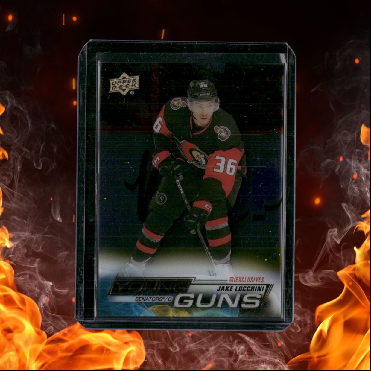 2022-23 Upper Deck Jake Lucchini Clear Cut Exclusives Young Guns #724