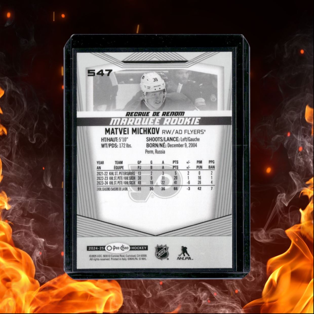 2024-25 O-Pee-Chee Matvei Michkov Marquee (A) Rookie #547