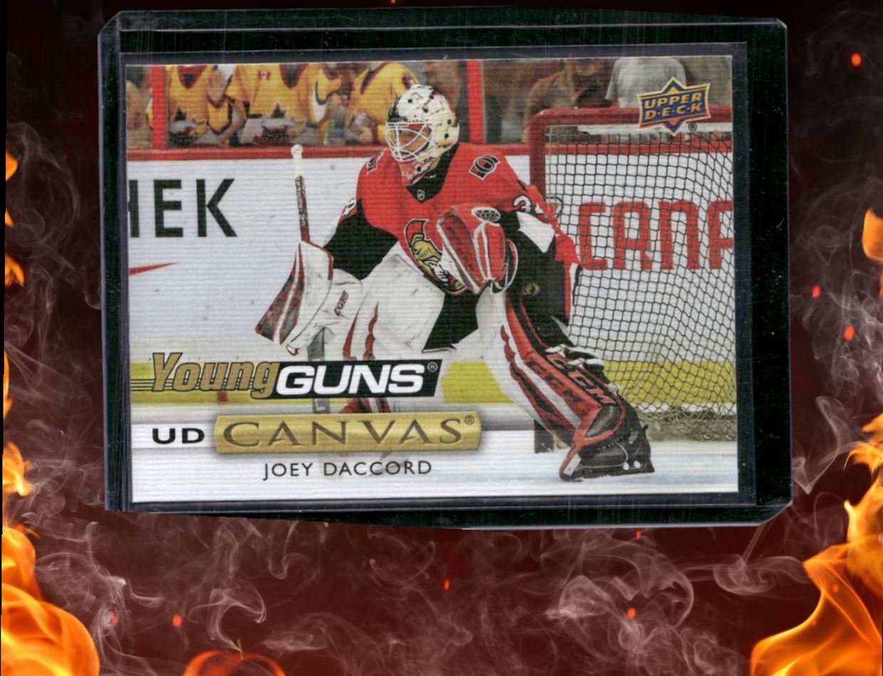 2019-20 Upper Deck Joey Daccord UD Canvas Young Guns (A) Rookie #C109