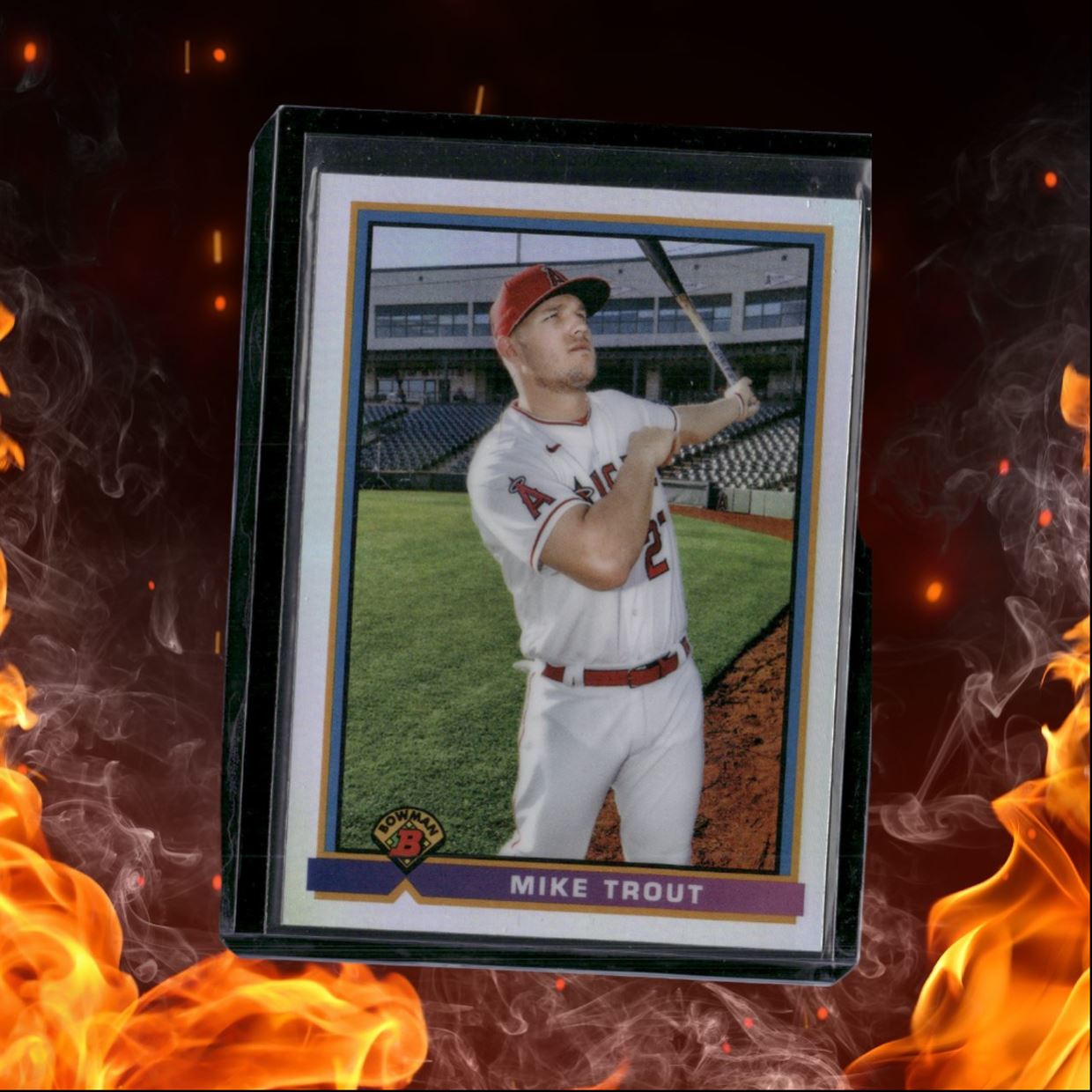 2021 Bowman Mike Trout Retro '91 Design #91B-MT
