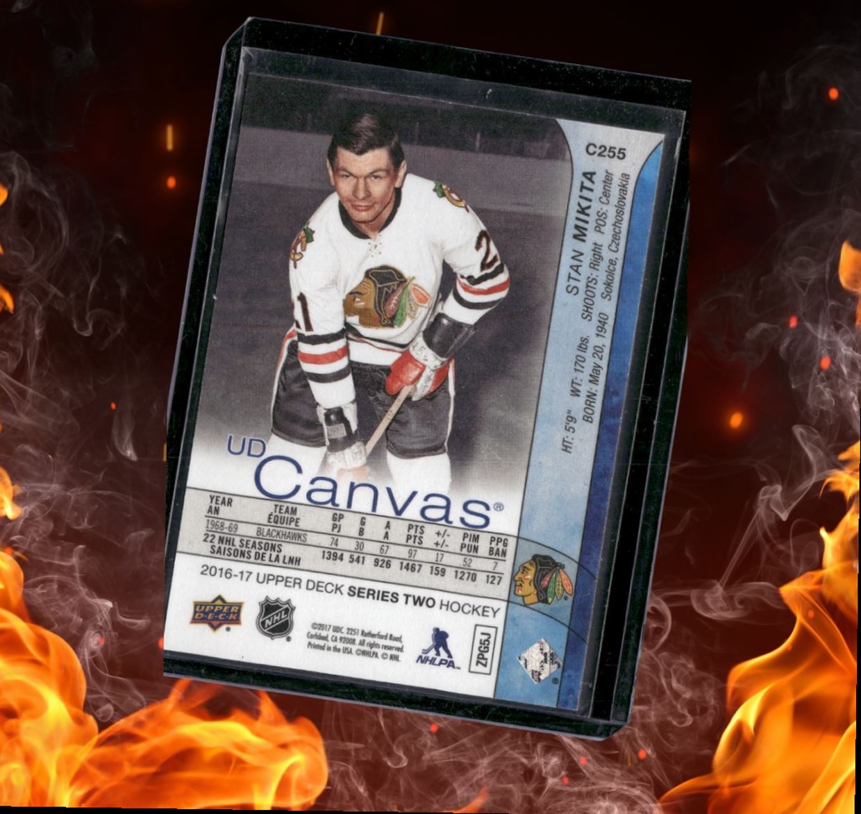 2016-17 Upper Deck Stan Mikita UD Retired Canvas #C255