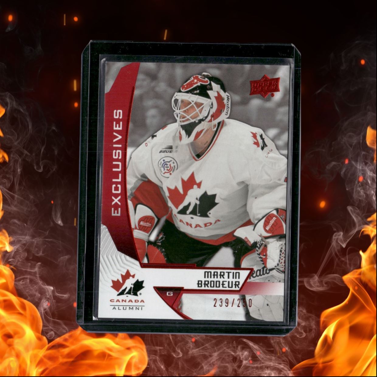 2019-20 Upper Deck Team Canada Alumni Martin Brodeur Exclusives 239/250 #95
