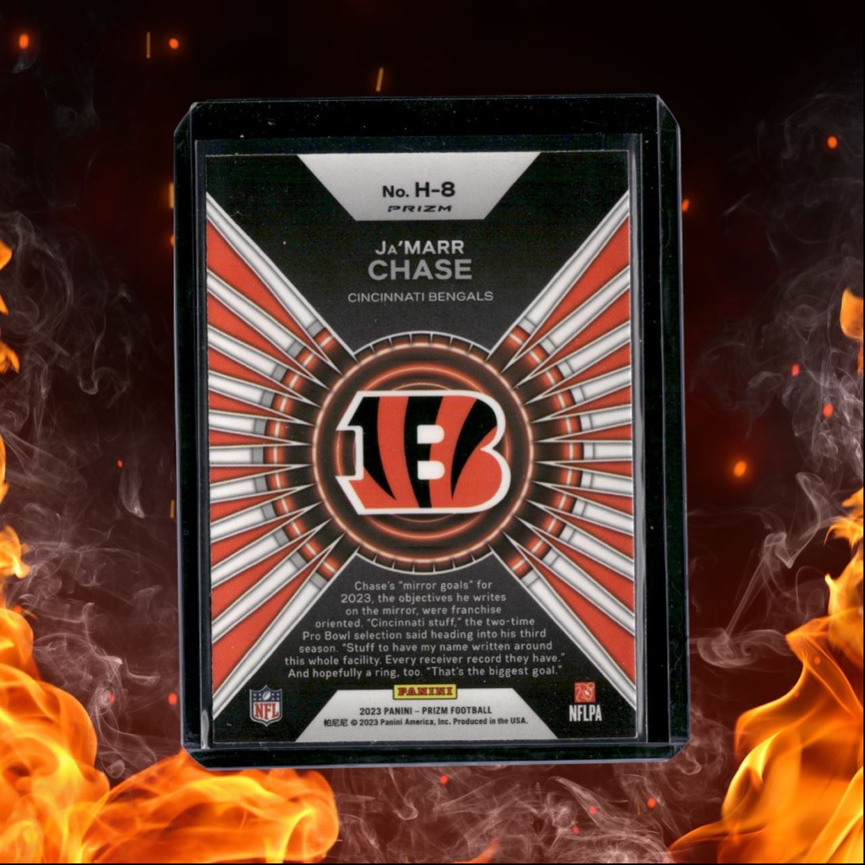 2023 Panini Prizm Ja'Marr Chase Hype Green Prizm #H-8