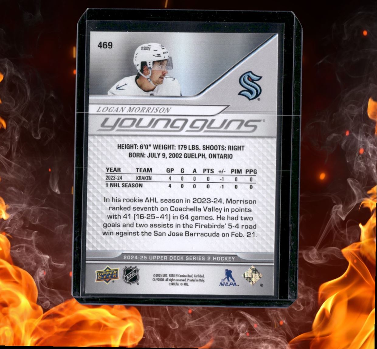 2024-25 Upper Deck Logan Morrison Young Guns (C) Rookie #469