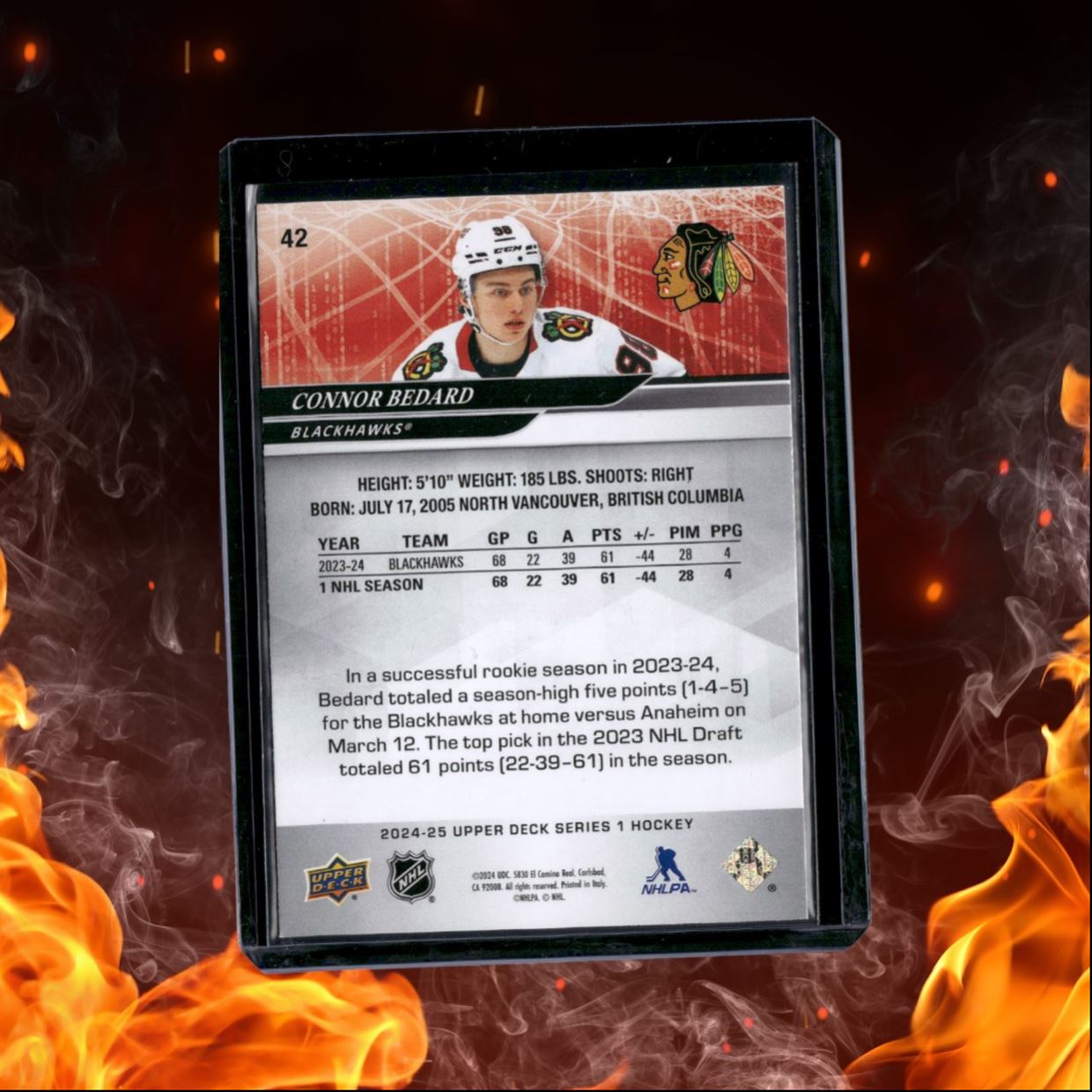 2024-25 Upper Deck Connor Bedard #42