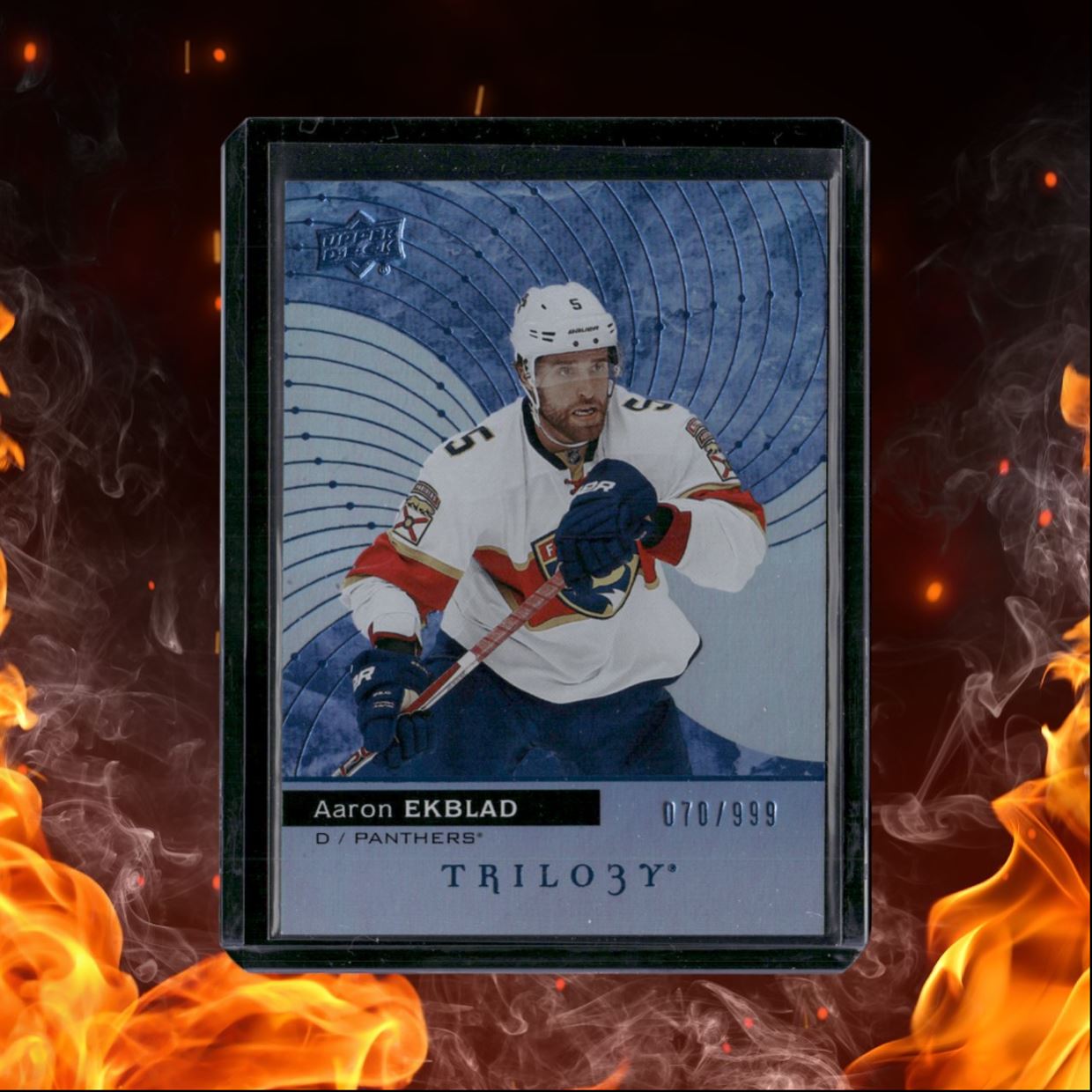 2017-18 Upper Deck Trilogy Aaron Ekblad Foil 070/999 #13