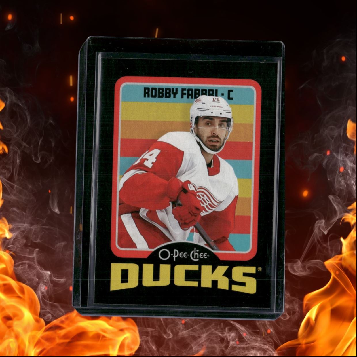 2024-25 O-Pee-Chee Robby Fabbri Retro Black Border 058/100 #392