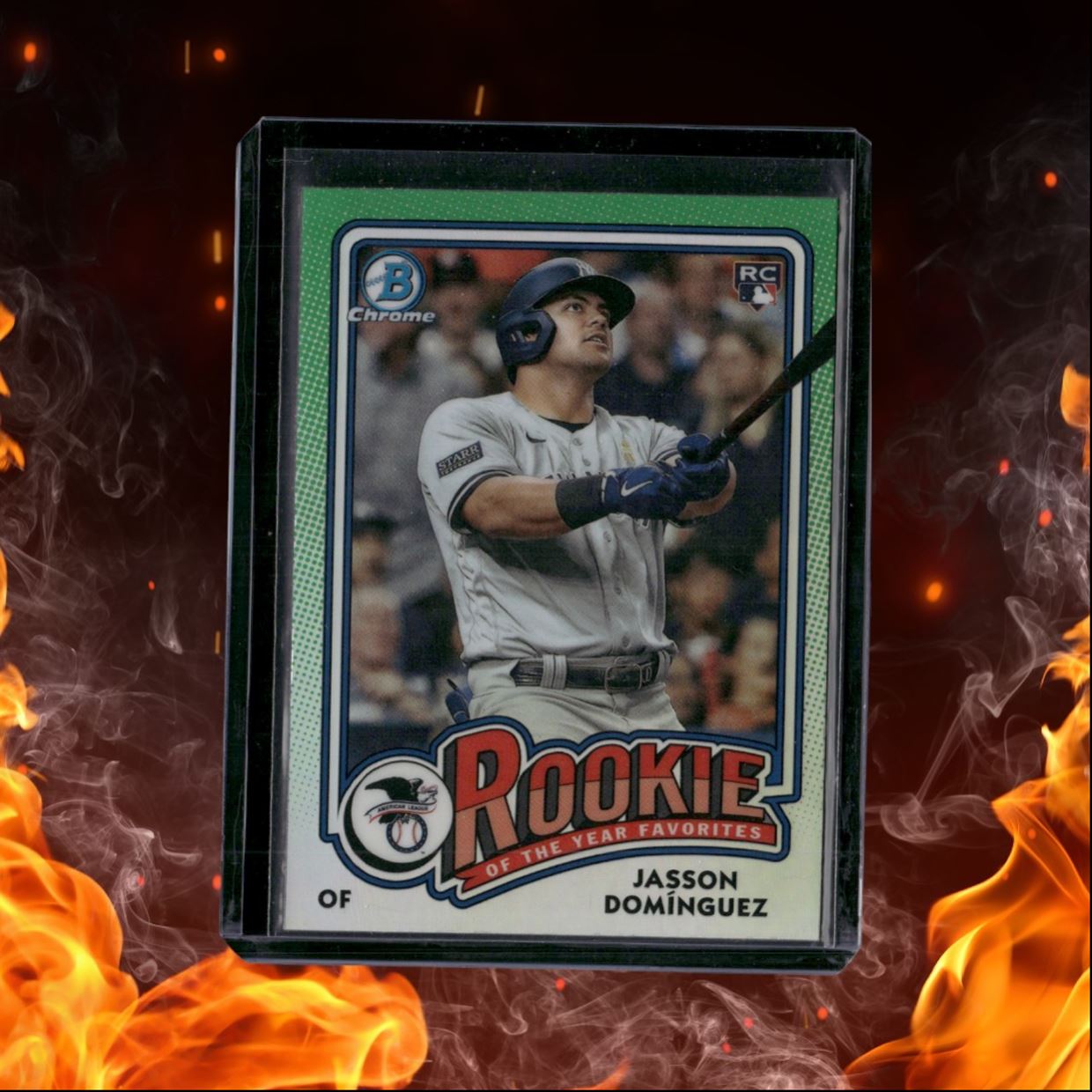 2024 Bowman Chrome Jasson Domínguez of the Year Green Rookie #ROY-6
