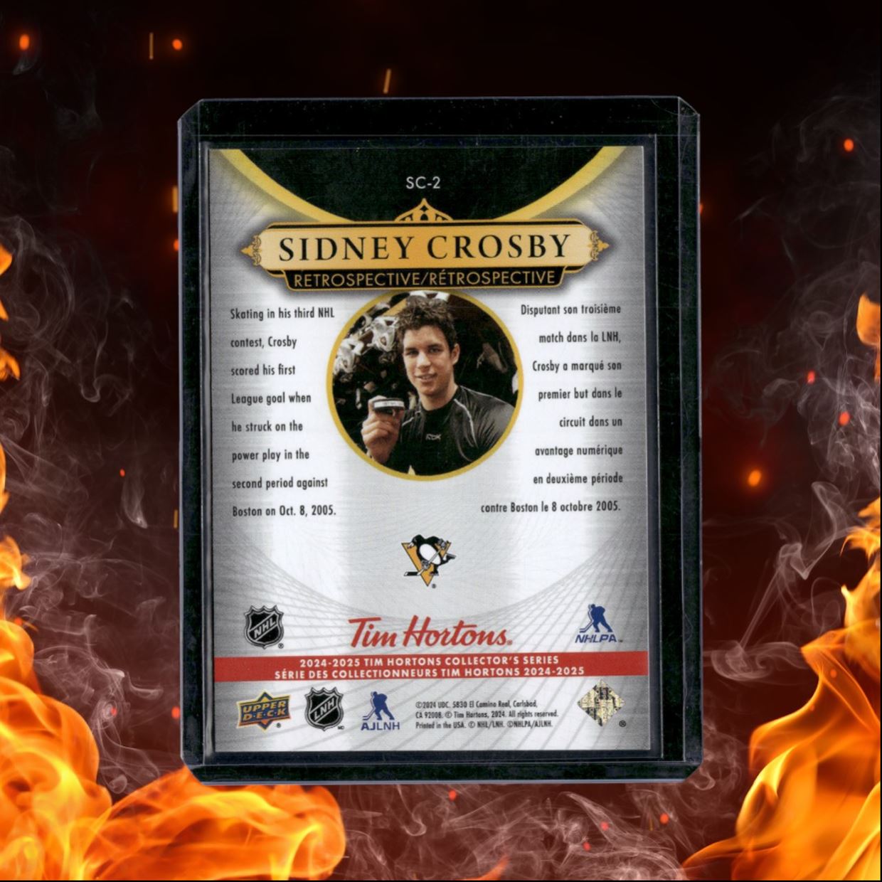 2024-25 Upper Deck Tim Hortons Sidney Crosby Retrospective (B) #SC-2