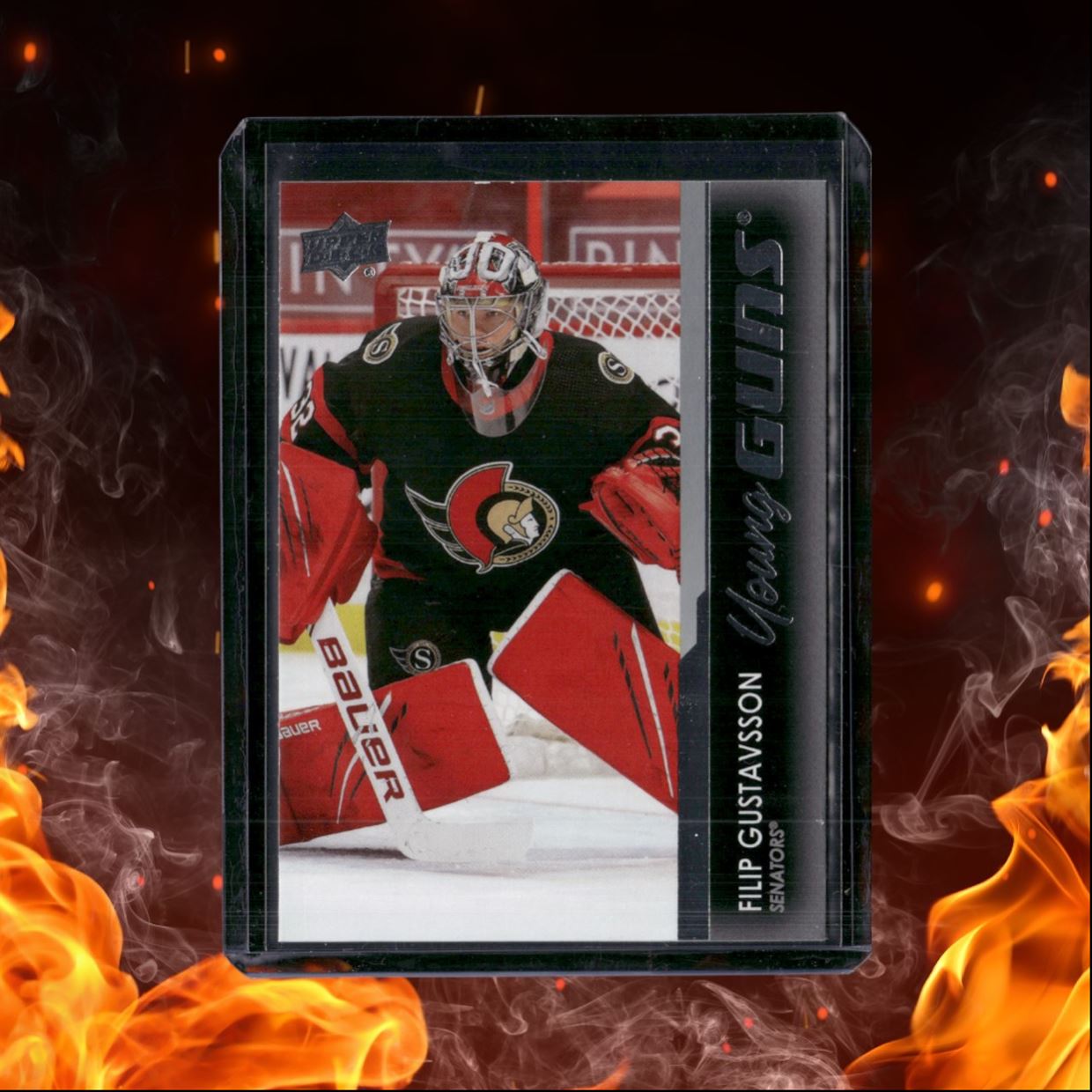 2021-22 Upper Deck Filip Gustavsson Young Guns (C) Rookie #225
