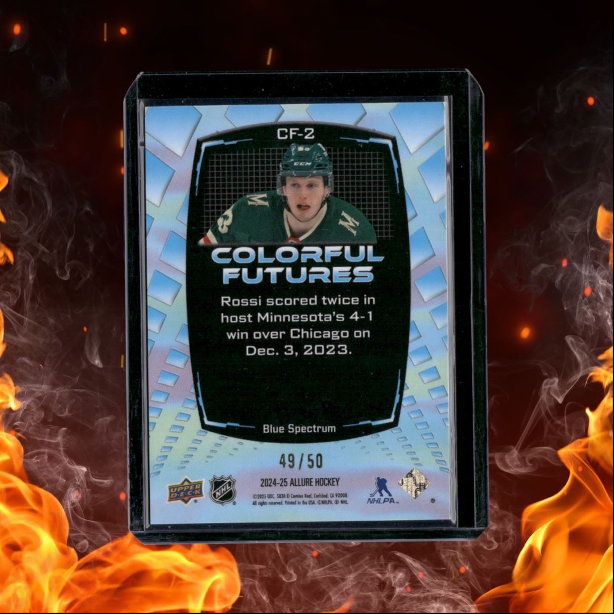 2024-25 Upper Deck Allure Marco Rossi Colorful Futures Spectrum Blue 49/50 #CF-2