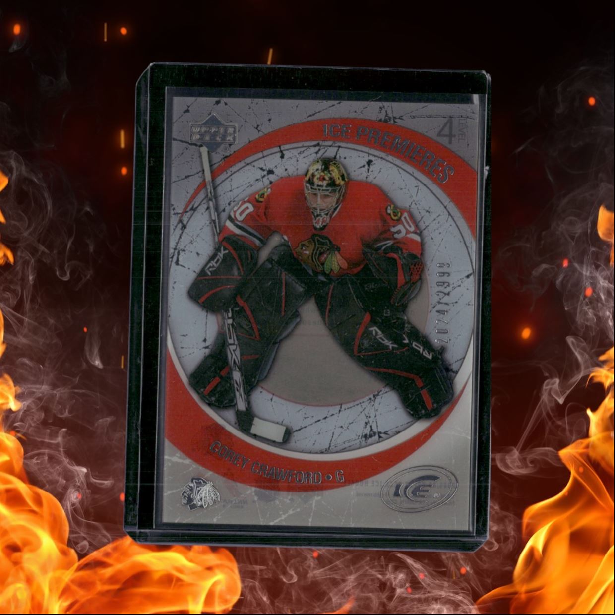 2005-06 Upper Deck Ice Corey Crawford Ice Premieres Rookie 2024/2999 #260