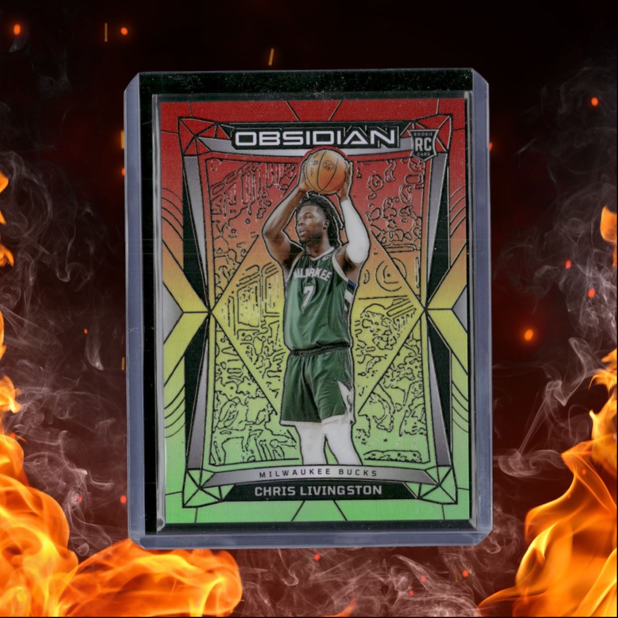 2023-24 Panini Origins Chris Livingston Reggae Flood Rookie 47/75 #60