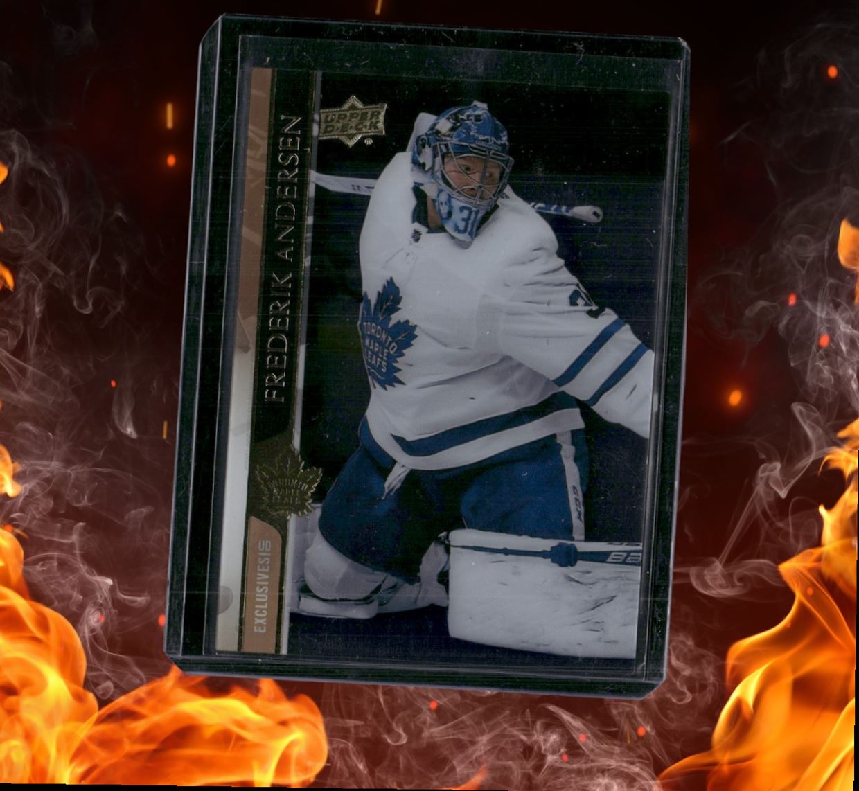 2020-21 Upper Deck Frederik Andersen UD Exclusives Clear Cut #416