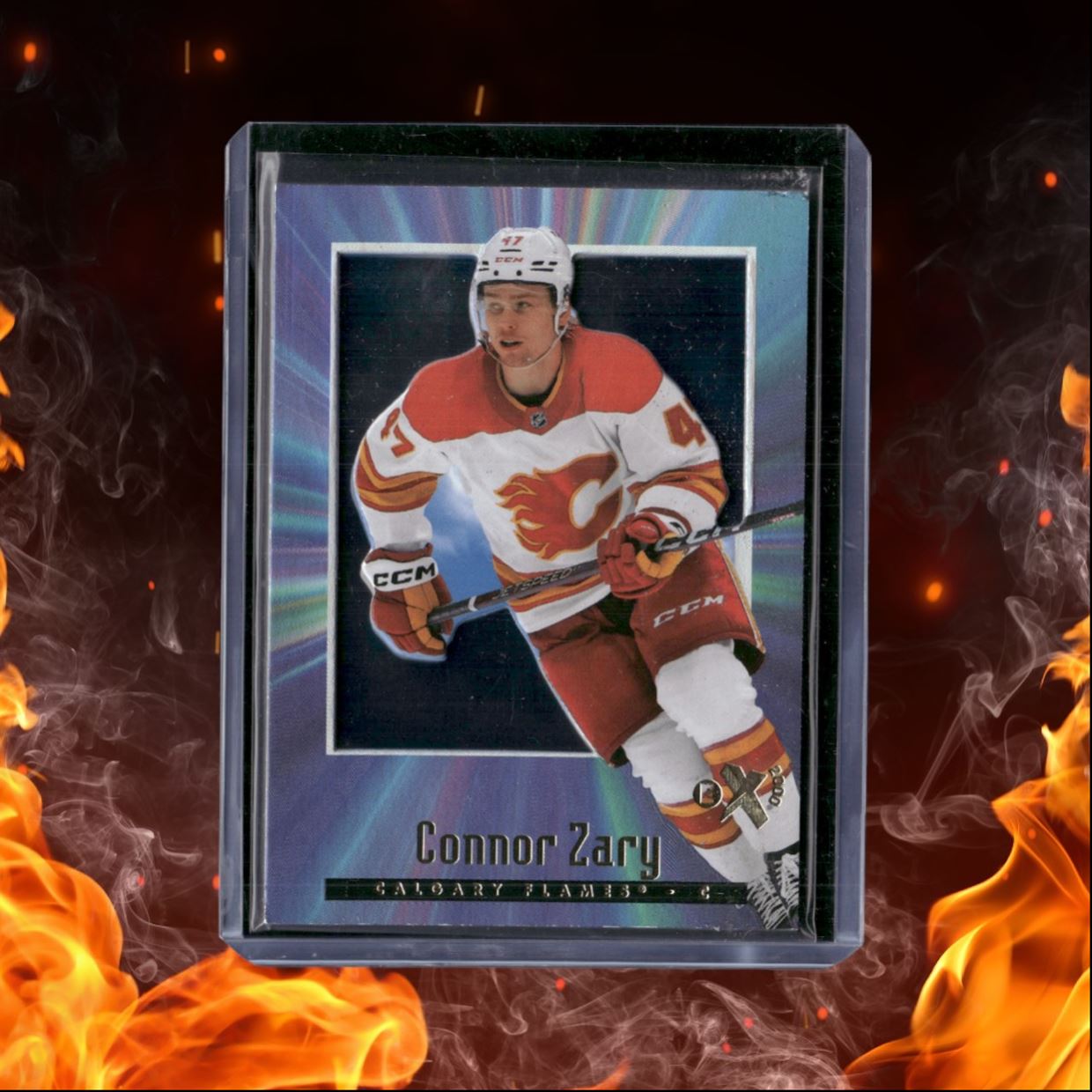 2023-24 SkyBox EX 2000 Connor Zary Rookie #123