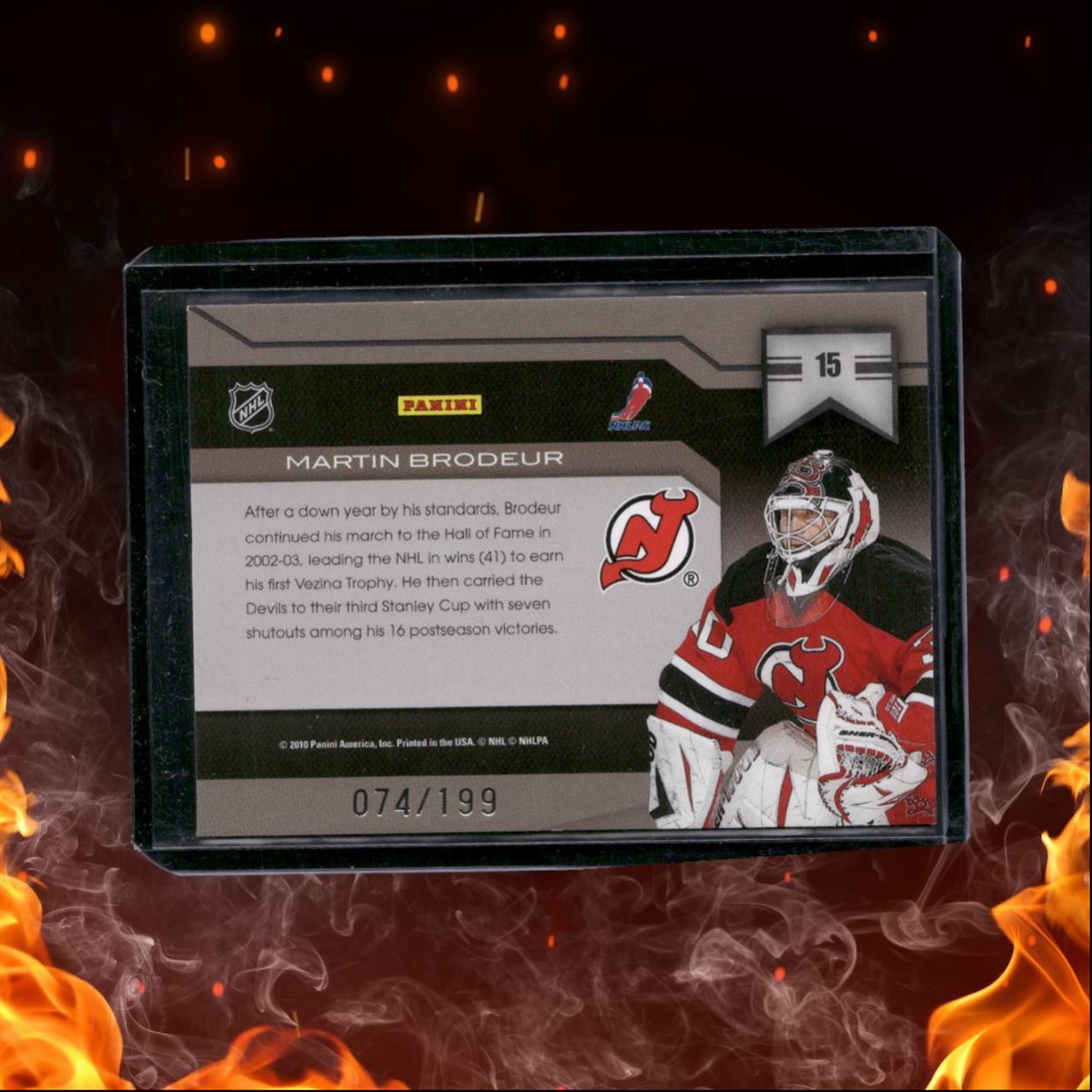 2010-11 Panini Limited Martin Brodeur Banner Season 074/199 #15