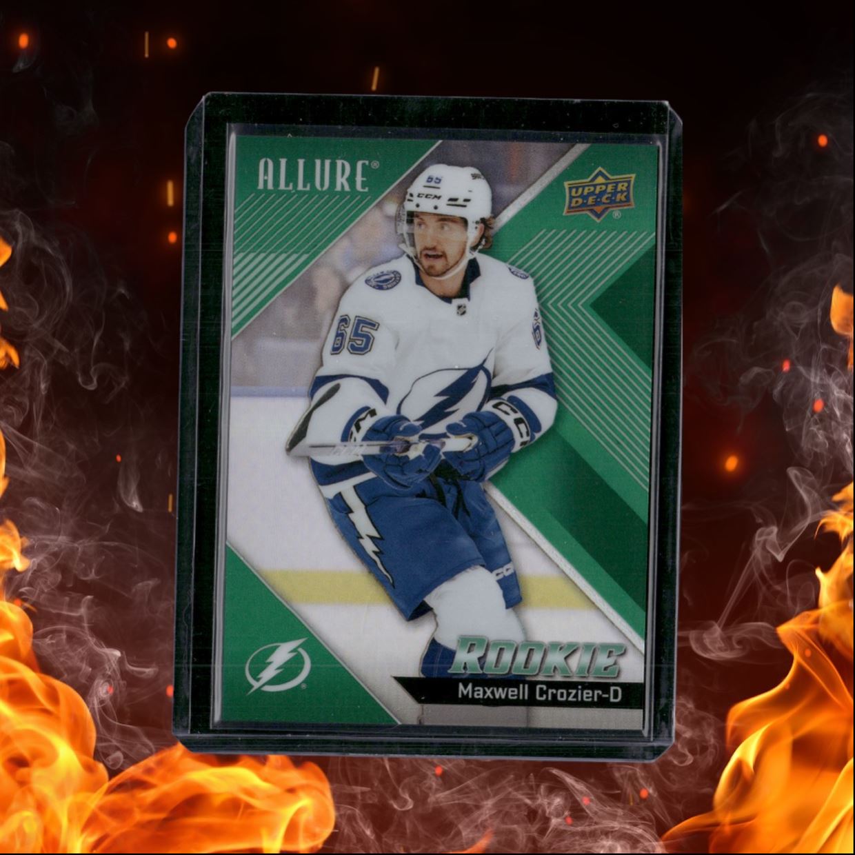 2024-25 Upper Deck Allure Maxwell Crozier Green Rainbow Rookie 40/99 #110
