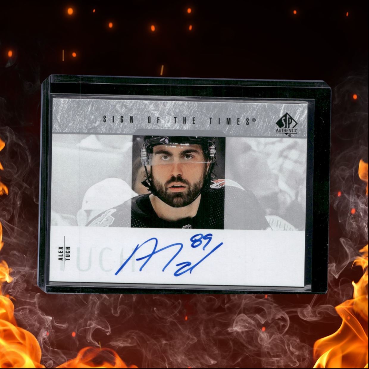 2023-24 SP Authentic Alex Tuch 2003-04 Retro Sign of the Times Auto #SOTT1-AT