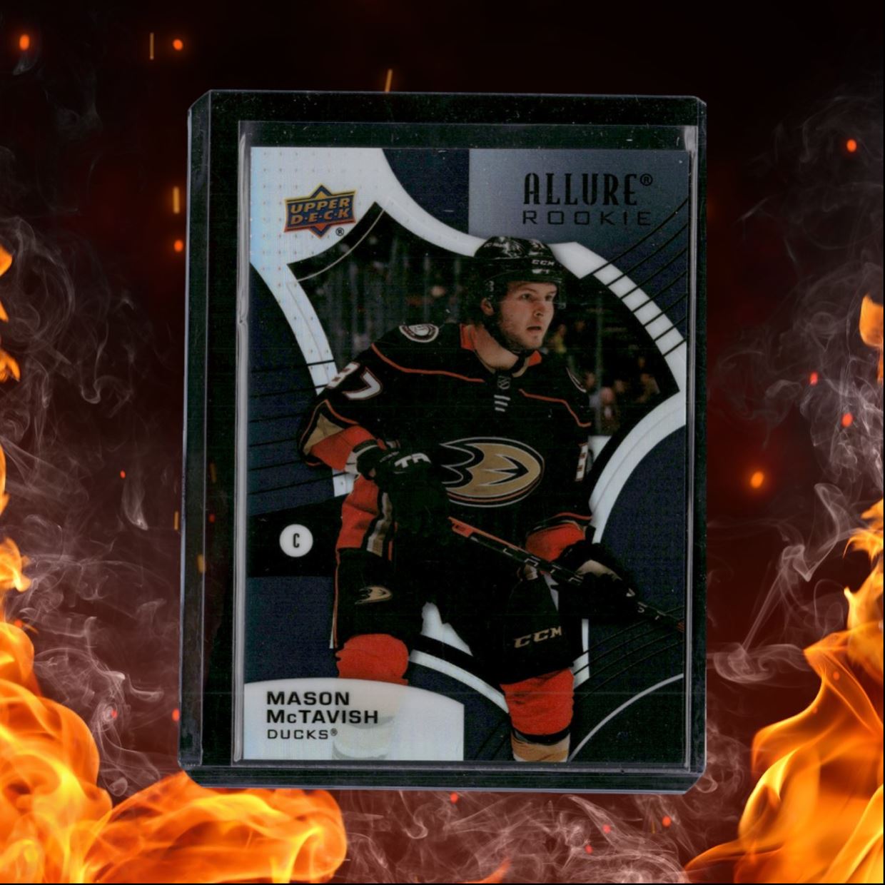 2021-22 Upper Deck Mason McTavish Black Rainbow Rookie #108
