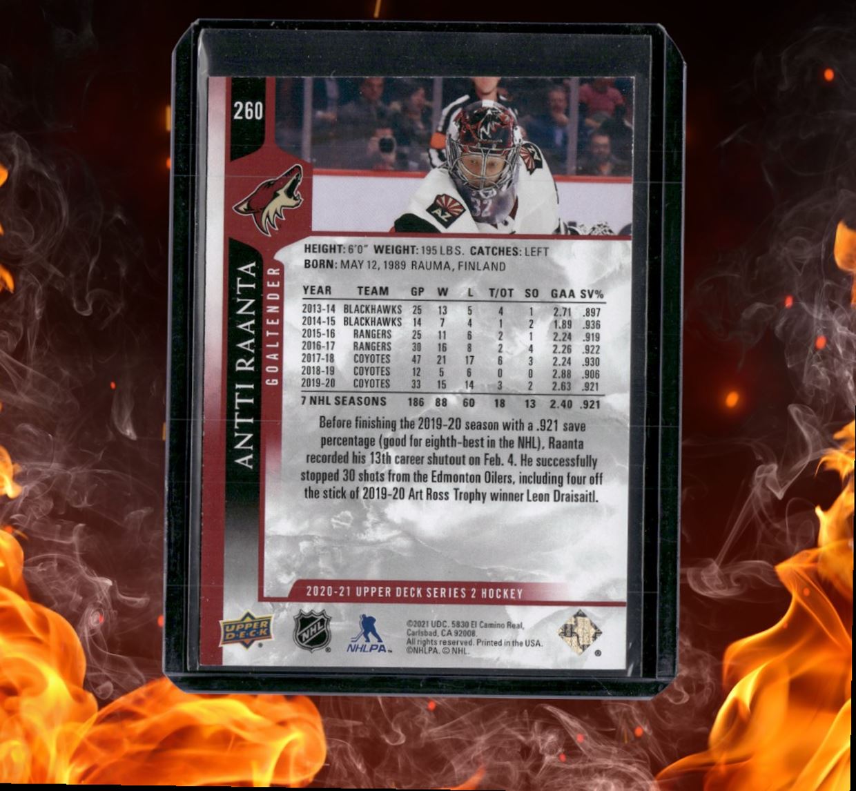 2020-21 Upper Deck Antti Raanta UD Exclusives 051/100 #260