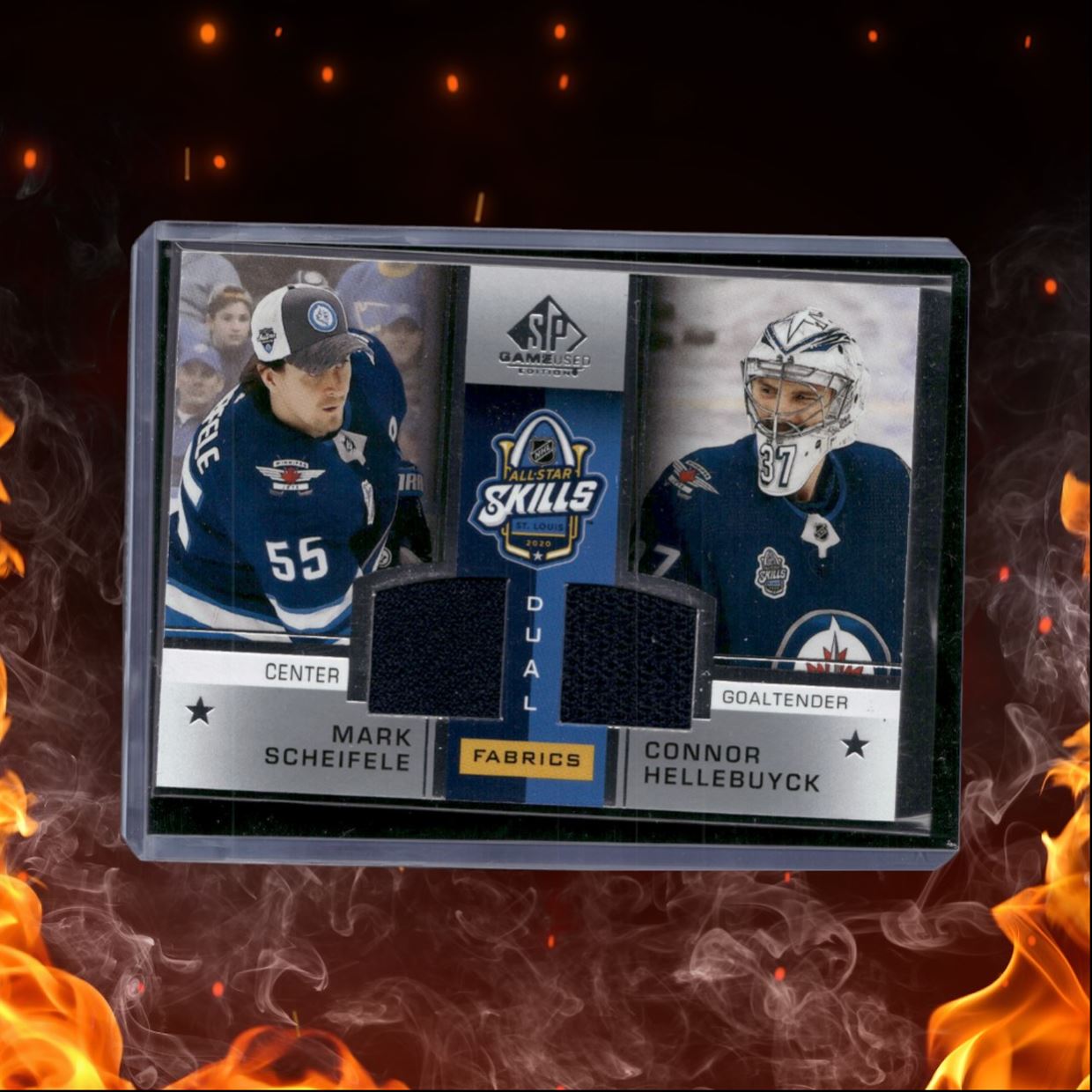 2020-21 SP Game Used Connor Hellebuyck / Scheifele All-Star Dual Jersey #ASD-SH