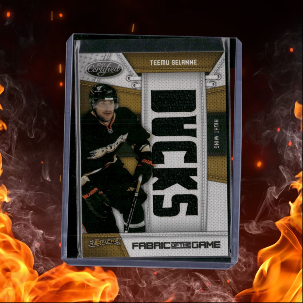 2010-11 Panini Certified Teemu Selanne Fabric of the Game Jersey 15/25 #TS