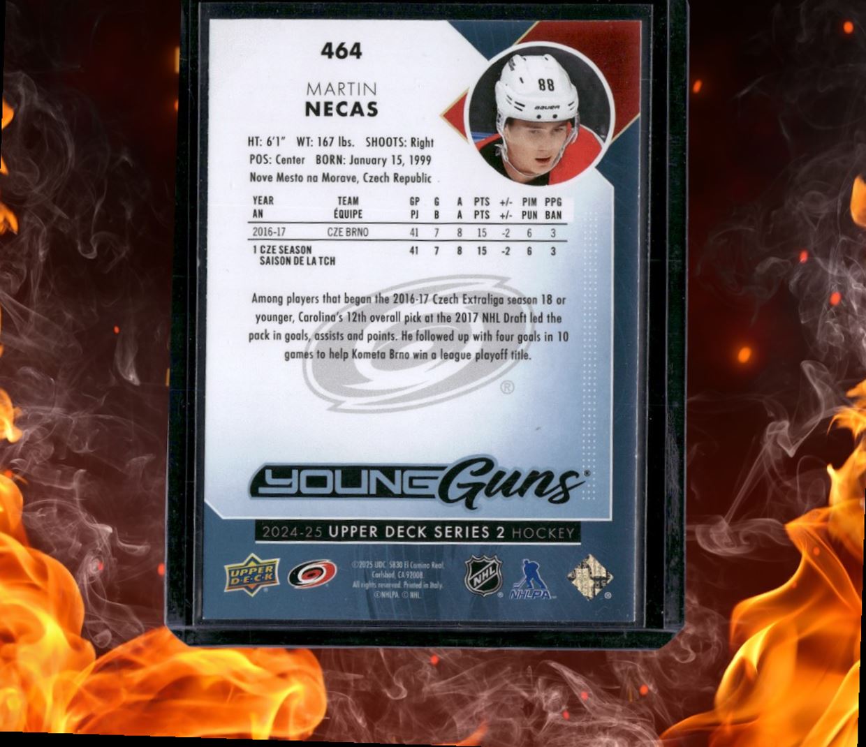 2024-25 Upper Deck Martin Necas Young Guns Renewed (B) #464