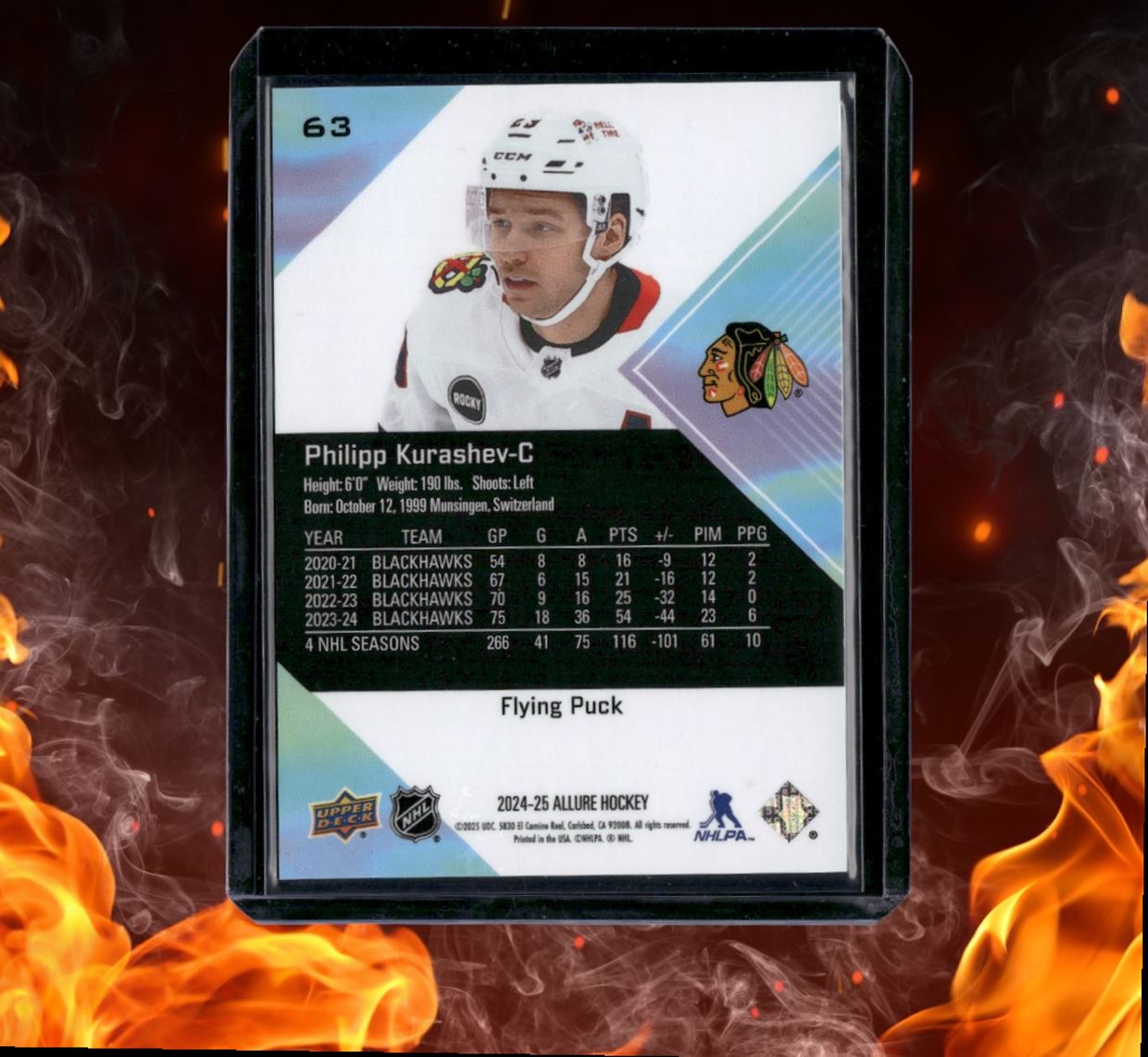 2024-25 Upper Deck Allure Philipp Kurashev Flying Puck SP #63