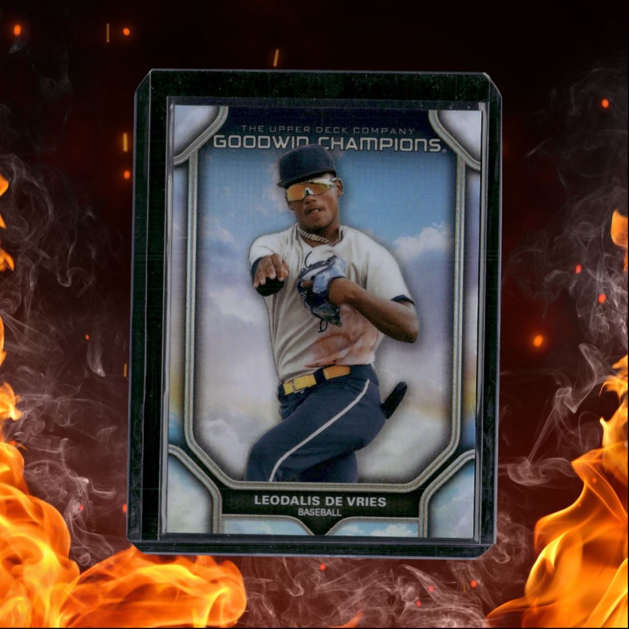 2024 Upper Deck Goodwin Champions Leodalis De Vries Sky Prospect Portraits 51/99