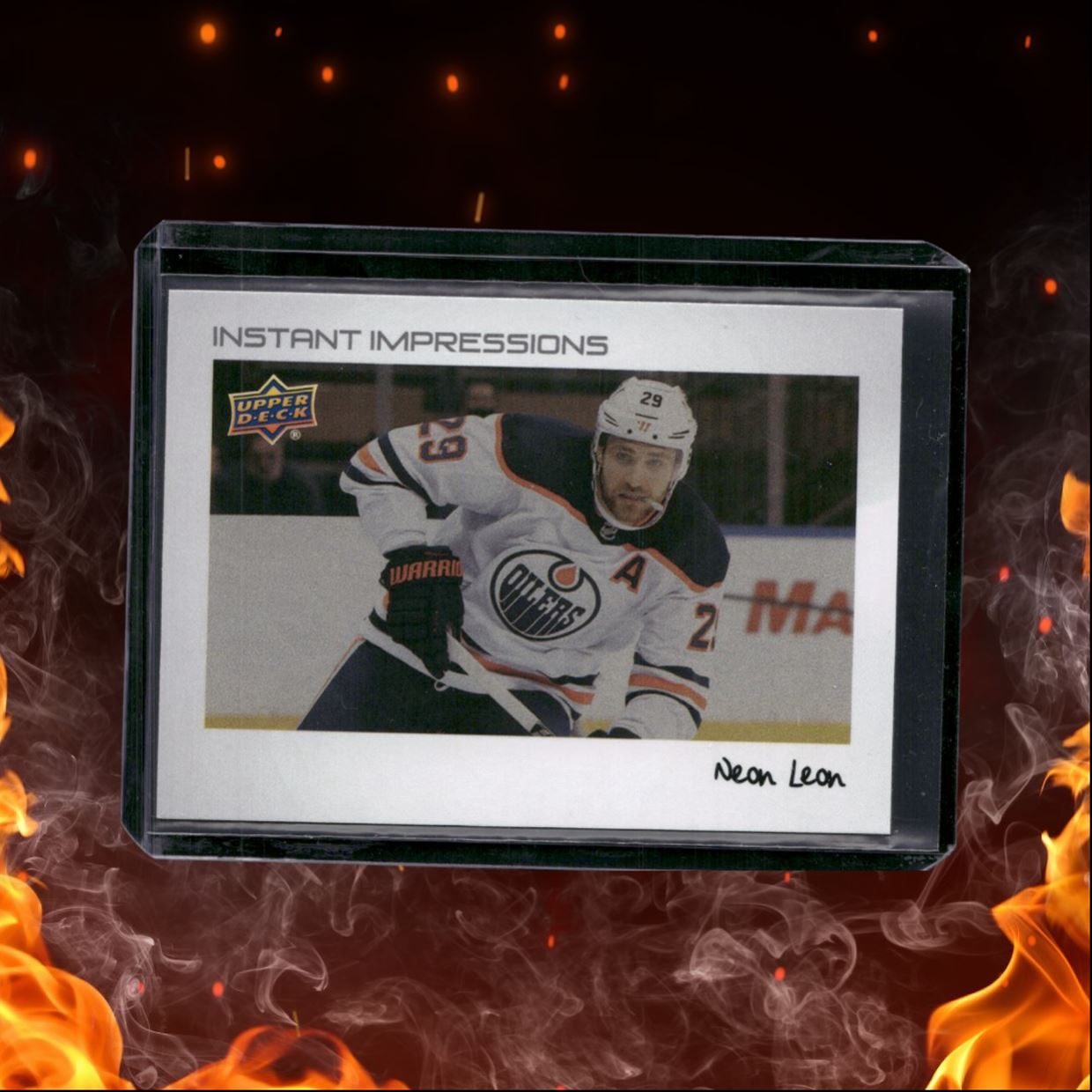 2022-23 Upper Deck Leon Draisaitl "Neon Leon" Instant Impression Nickname #PZ-42