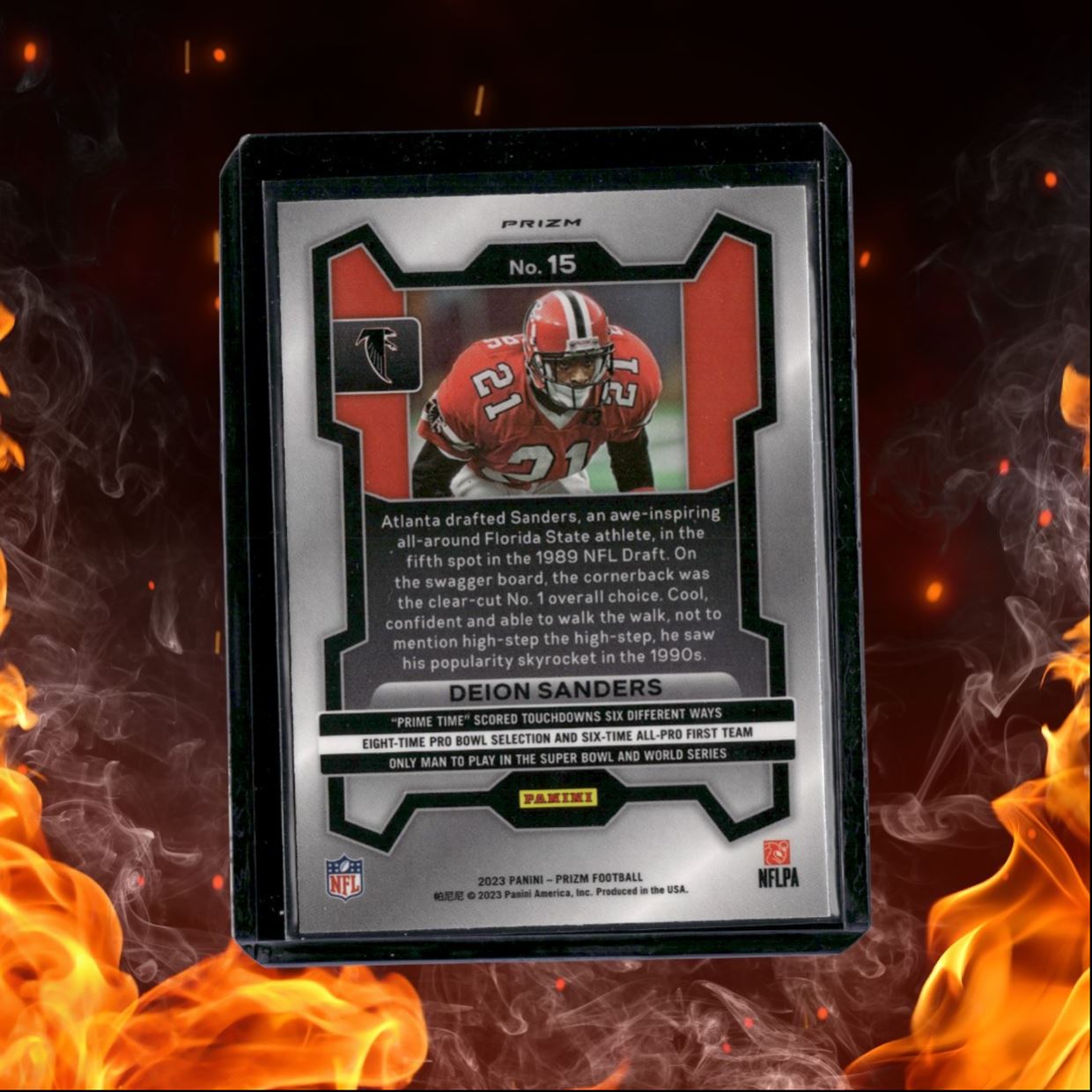 2023 Panini Prizm Deion Sanders Green Prizm #15