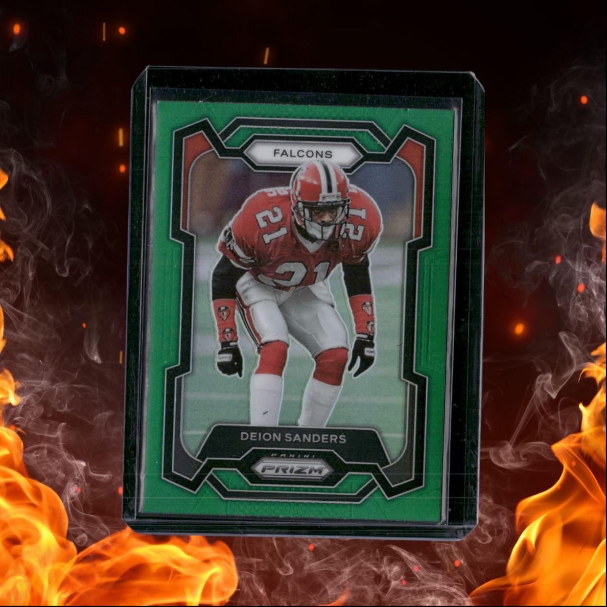 2023 Panini Prizm Deion Sanders Green Prizm #15