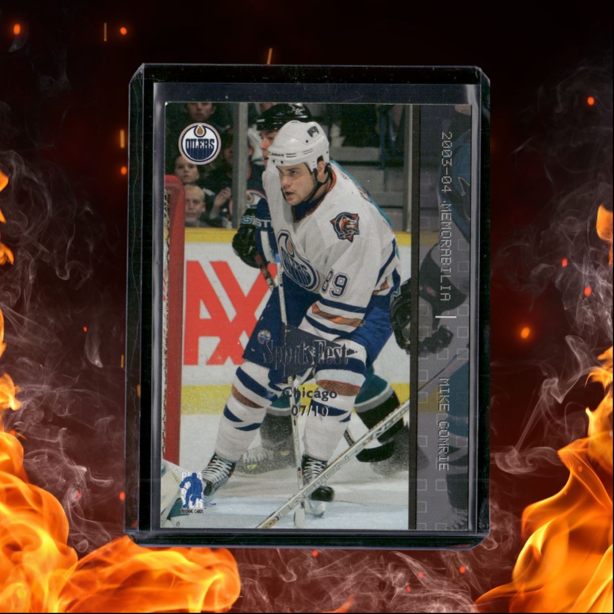 2003-04 In the Game Be a Player Memorabilia Mike Comrie SportsFest Chicago Expo