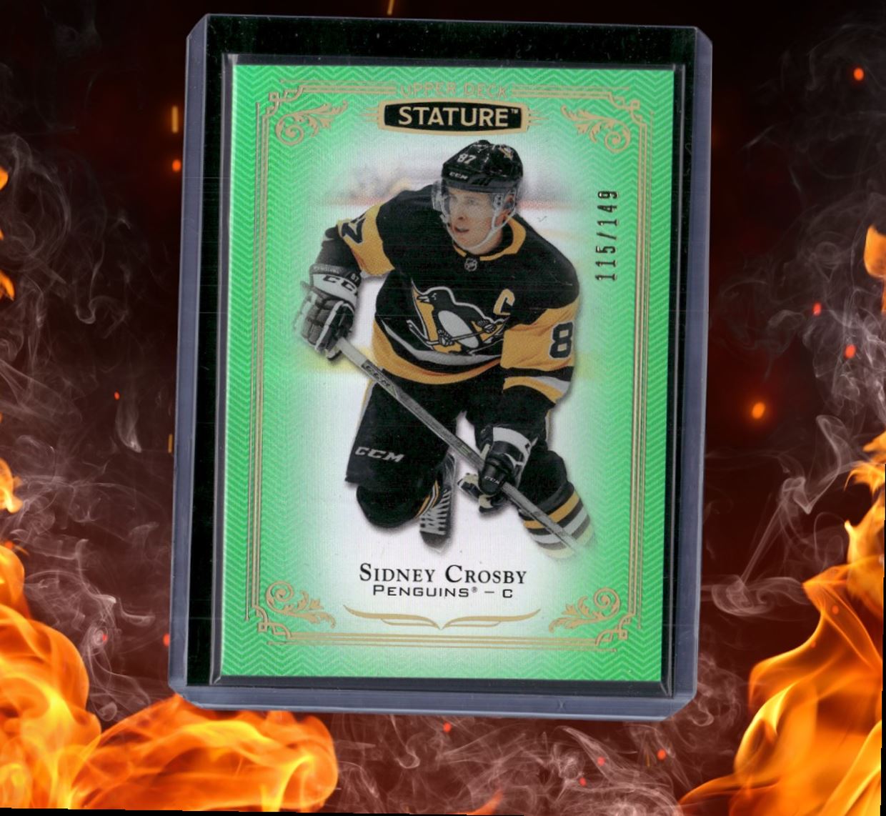 2019-20 Upper Deck Stature Sidney Crosby Green 115/149 #50