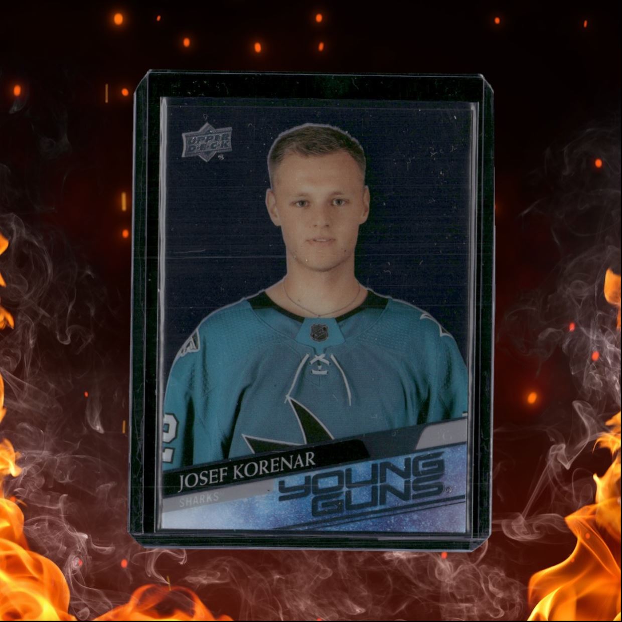 2020-21 Upper Deck Josef Korenar Clear Cut Young Guns SSP Case Hit Rookie #715