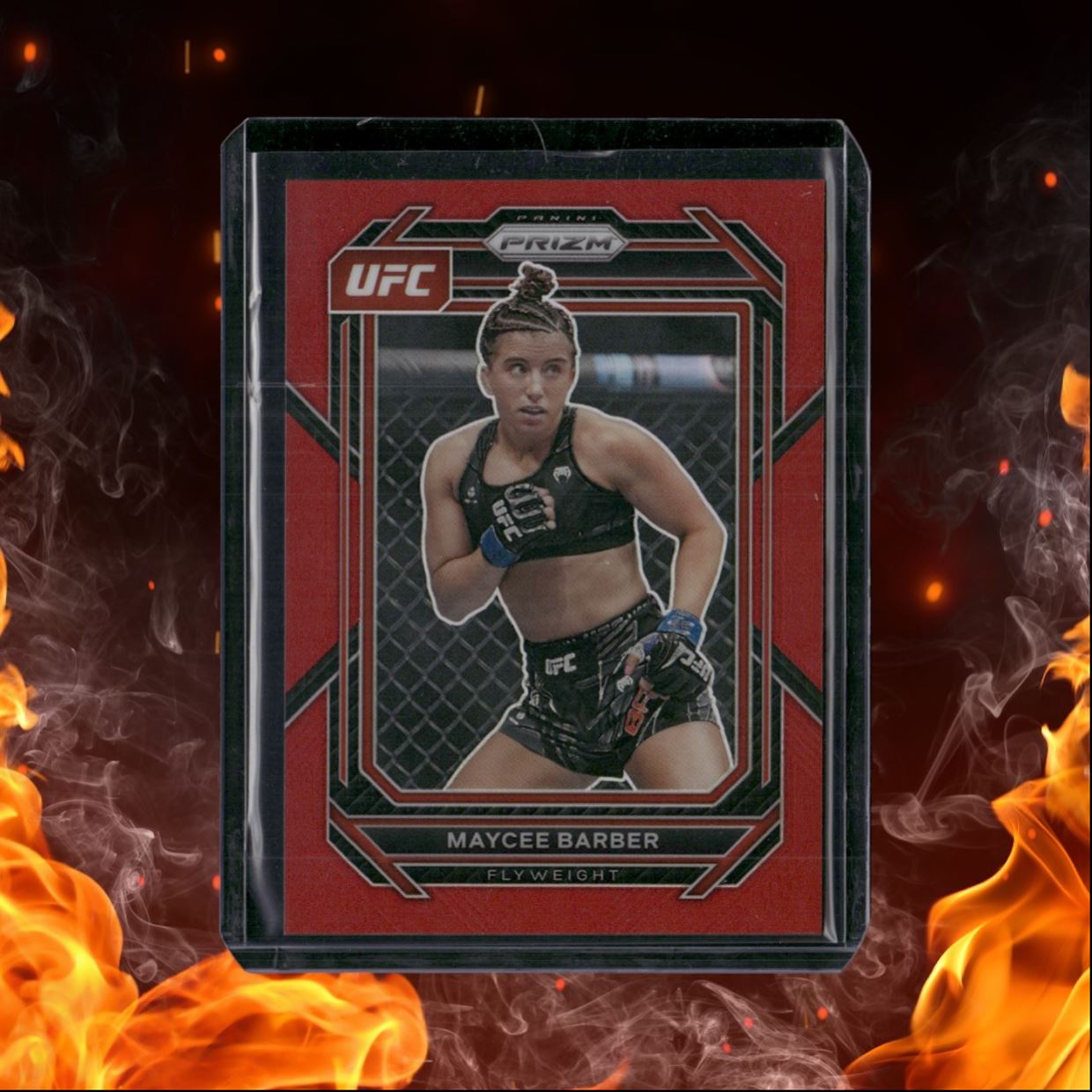 2023 Panini Prizm UFC Maycee Barber Red Prizm 085/199 #162