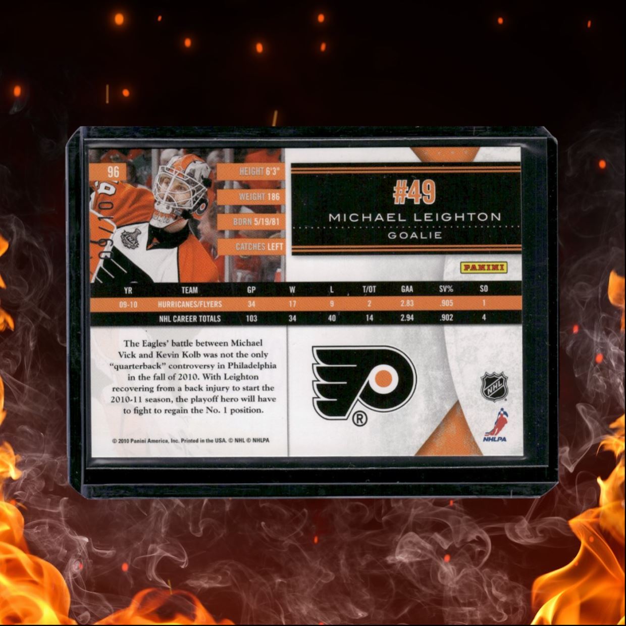 2010-11 Panini Limited Michael Leighton Spotlight 09/10 #96