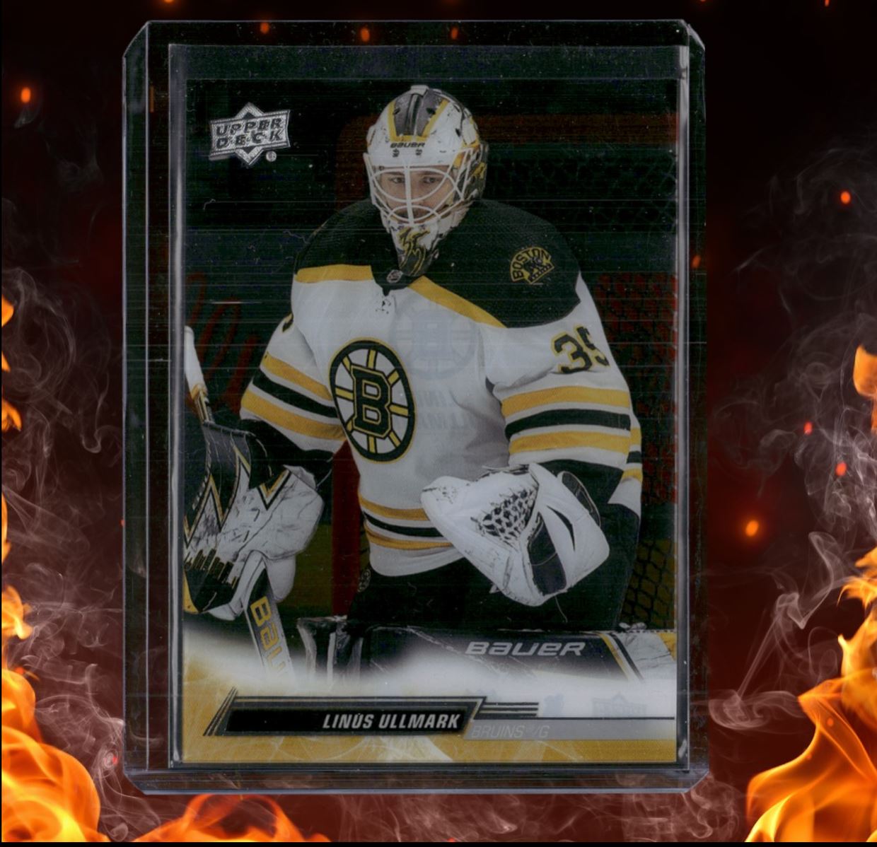 2022-23 Upper Deck Linus Ullmark Clear Cut SP #18