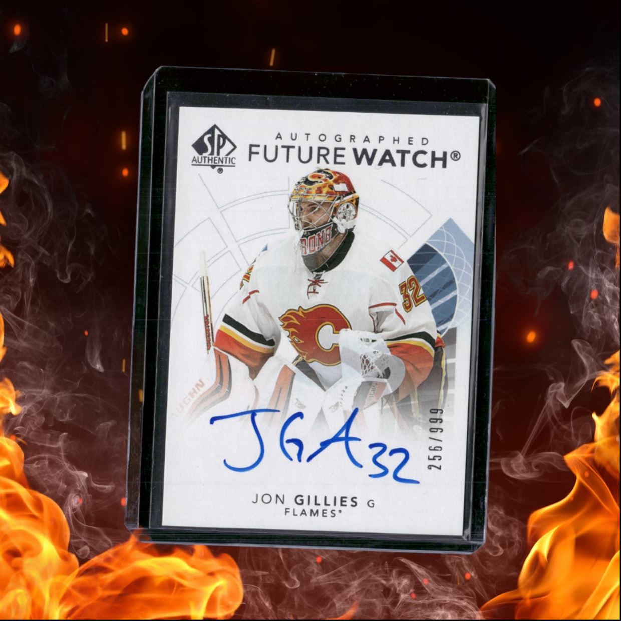 2017-18 SP Authentic Jon Gillies Future Watch Rookie Auto 256/999 #123