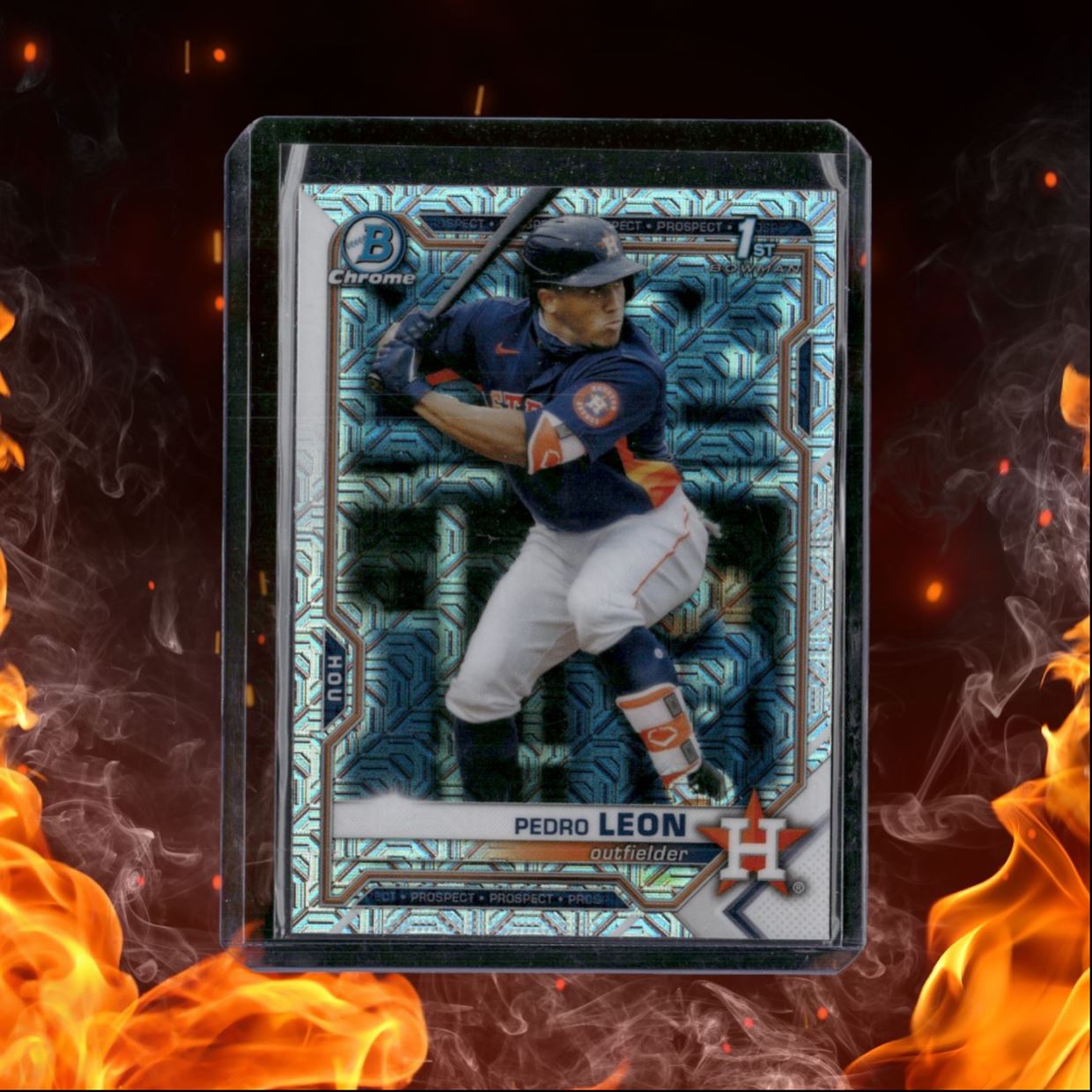 2021 Bowman Chrome Prospects Pedro Leon 1st Prospect Mojo Refractor #BCP-189