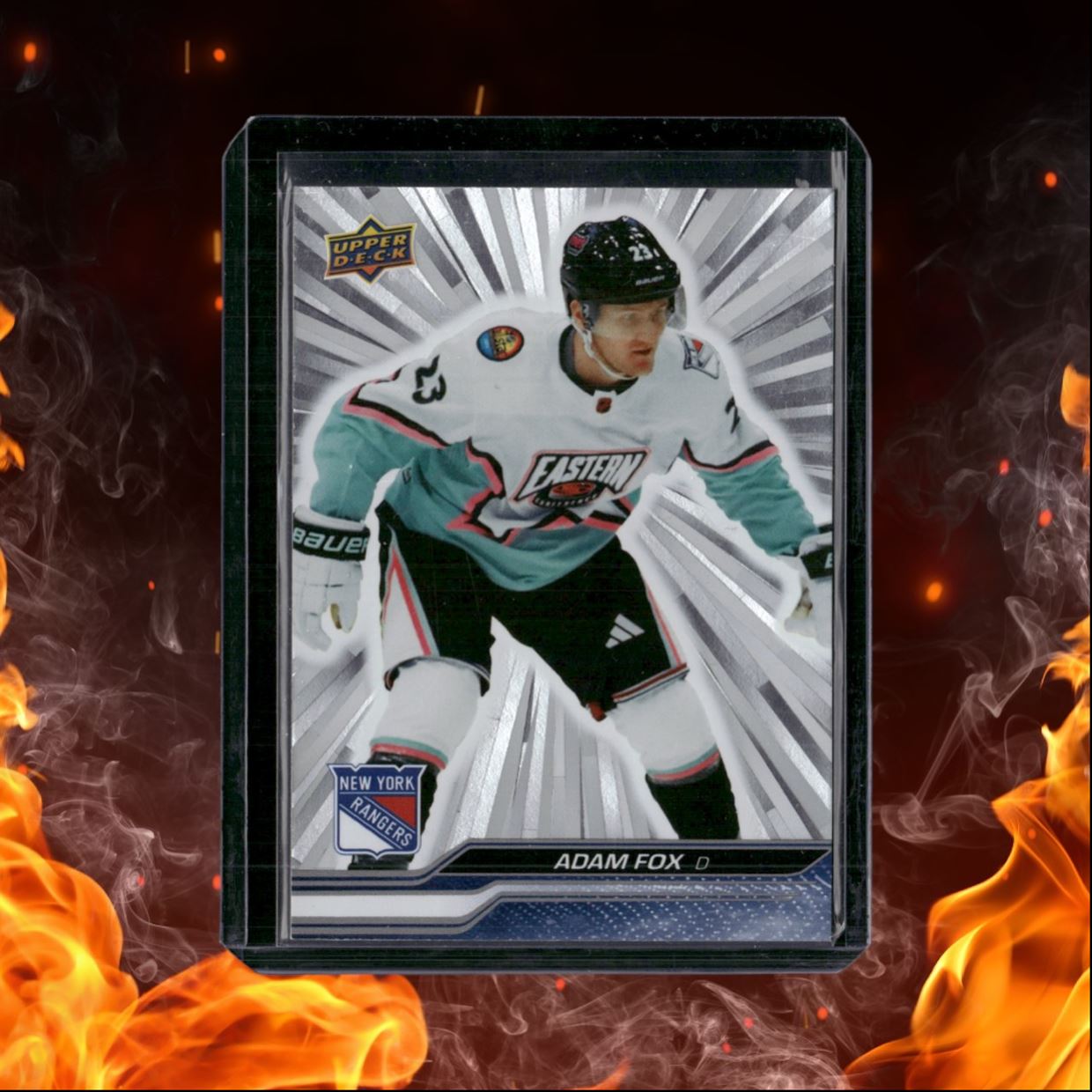 2023-24 Upper Deck Adam Fox Outburst Silver #685
