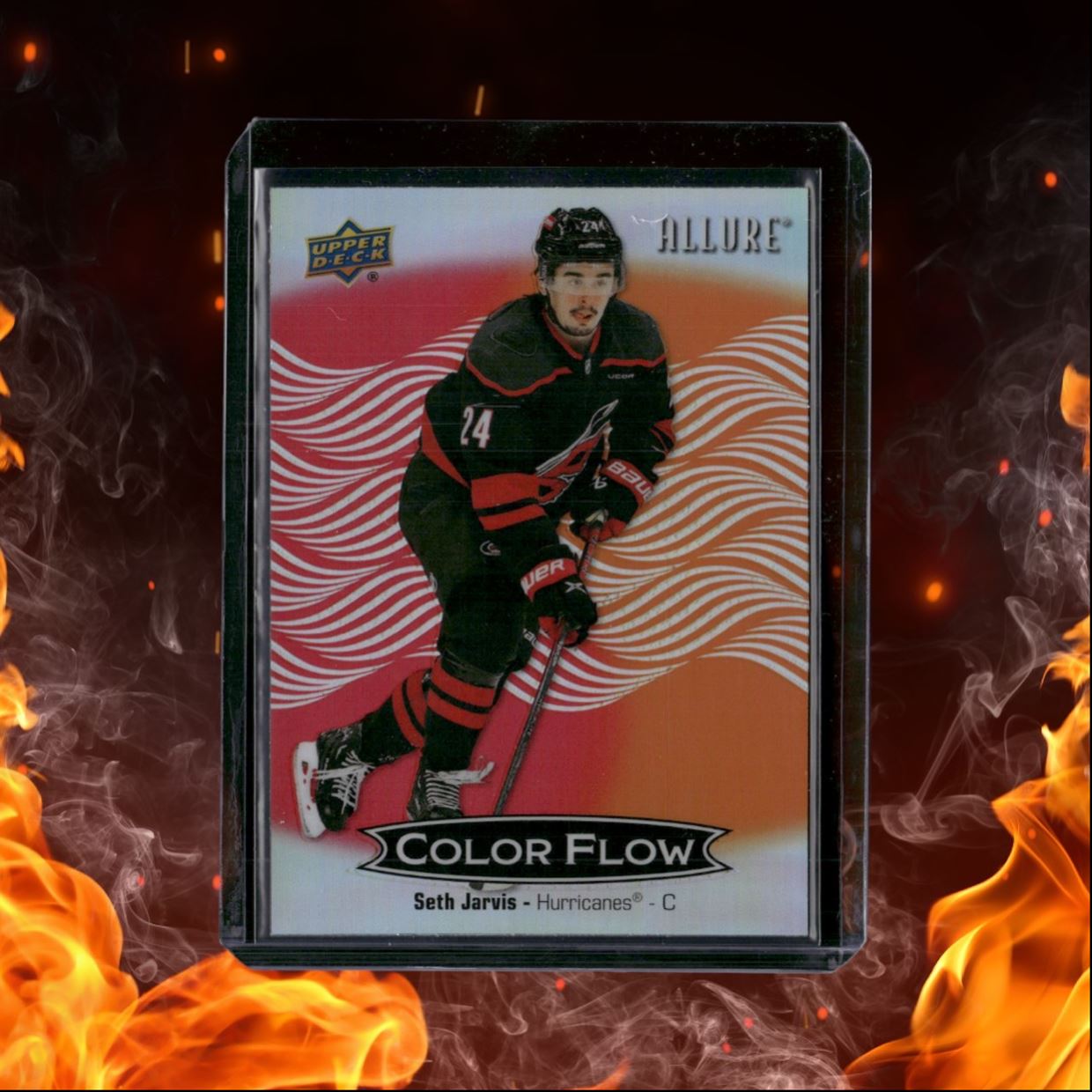2024-25 Upper Deck Allure Seth Jarvis Color Flow Red Orange #CFL-50