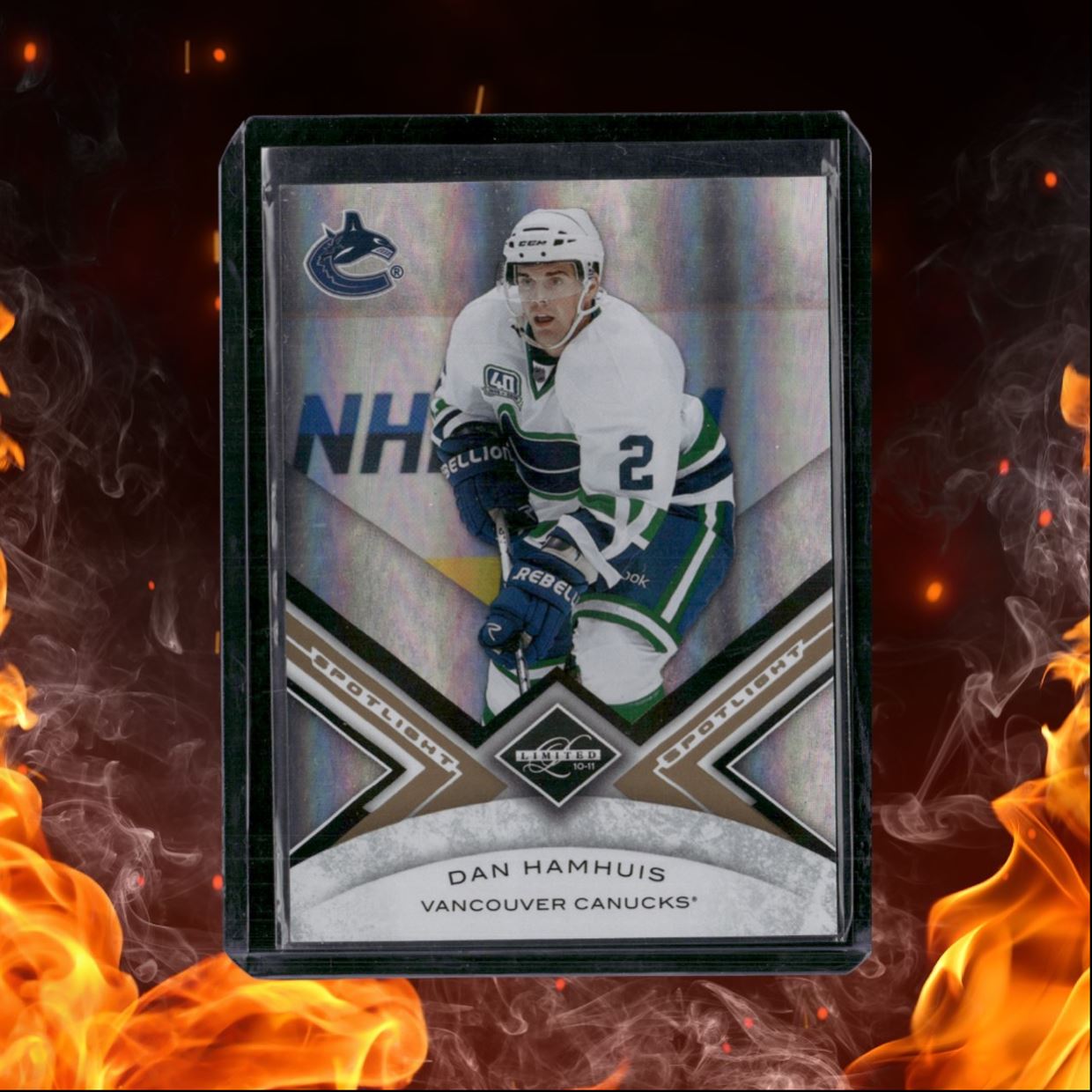 2010-11 Panini Limited Dan Hamhuis Gold Spotlight 07/10 #116