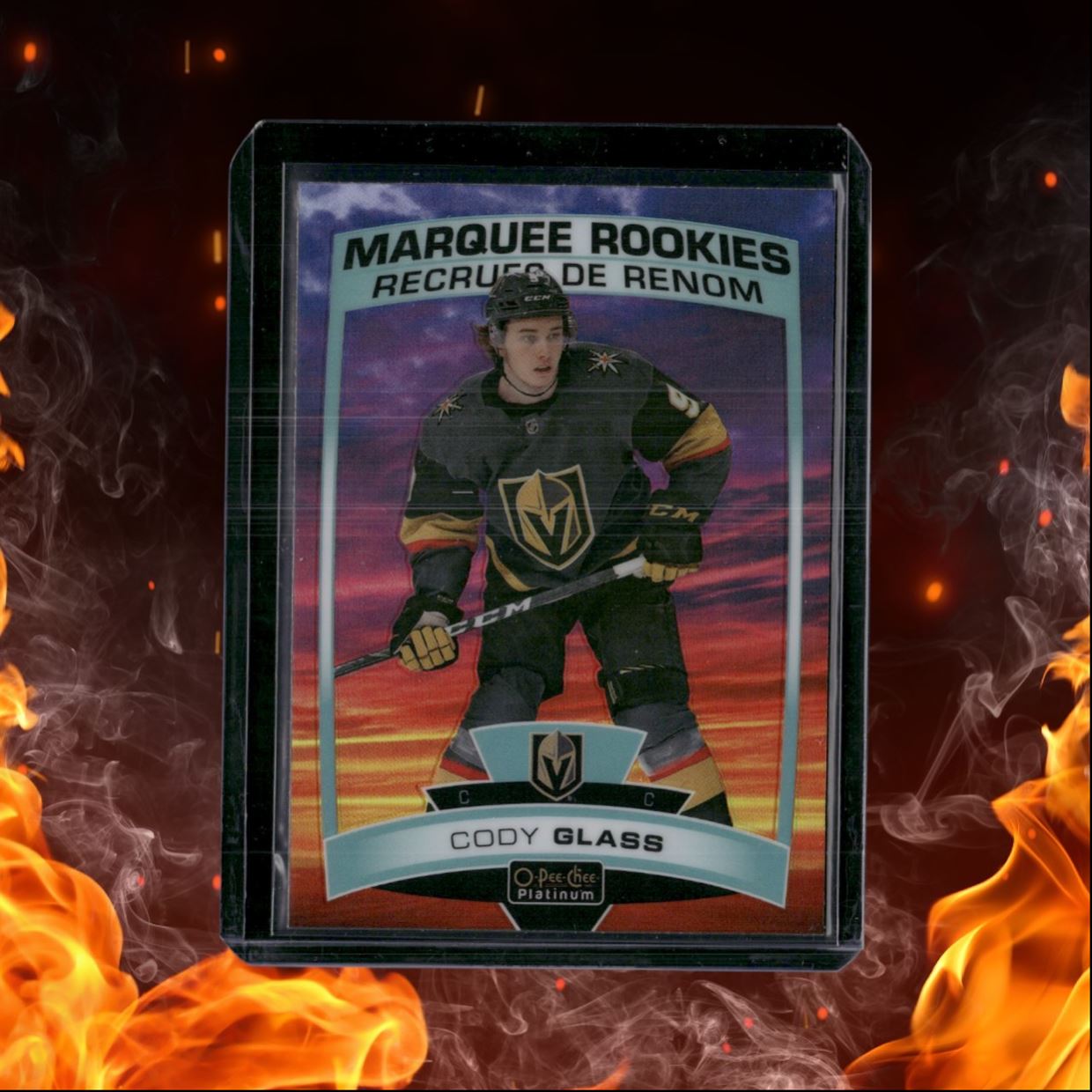 2019-20 O-Pee-Chee Platinum Cody Glass Sunset Marquee Rookie #180