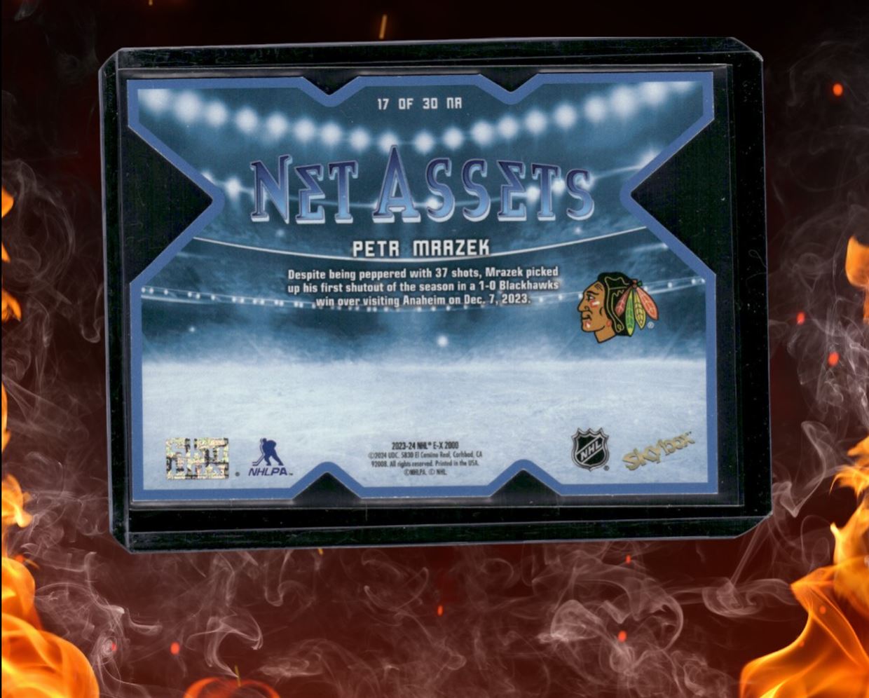 2023-24 SkyBox EX 2000 Petr Mrazek Net Assets #NA-17