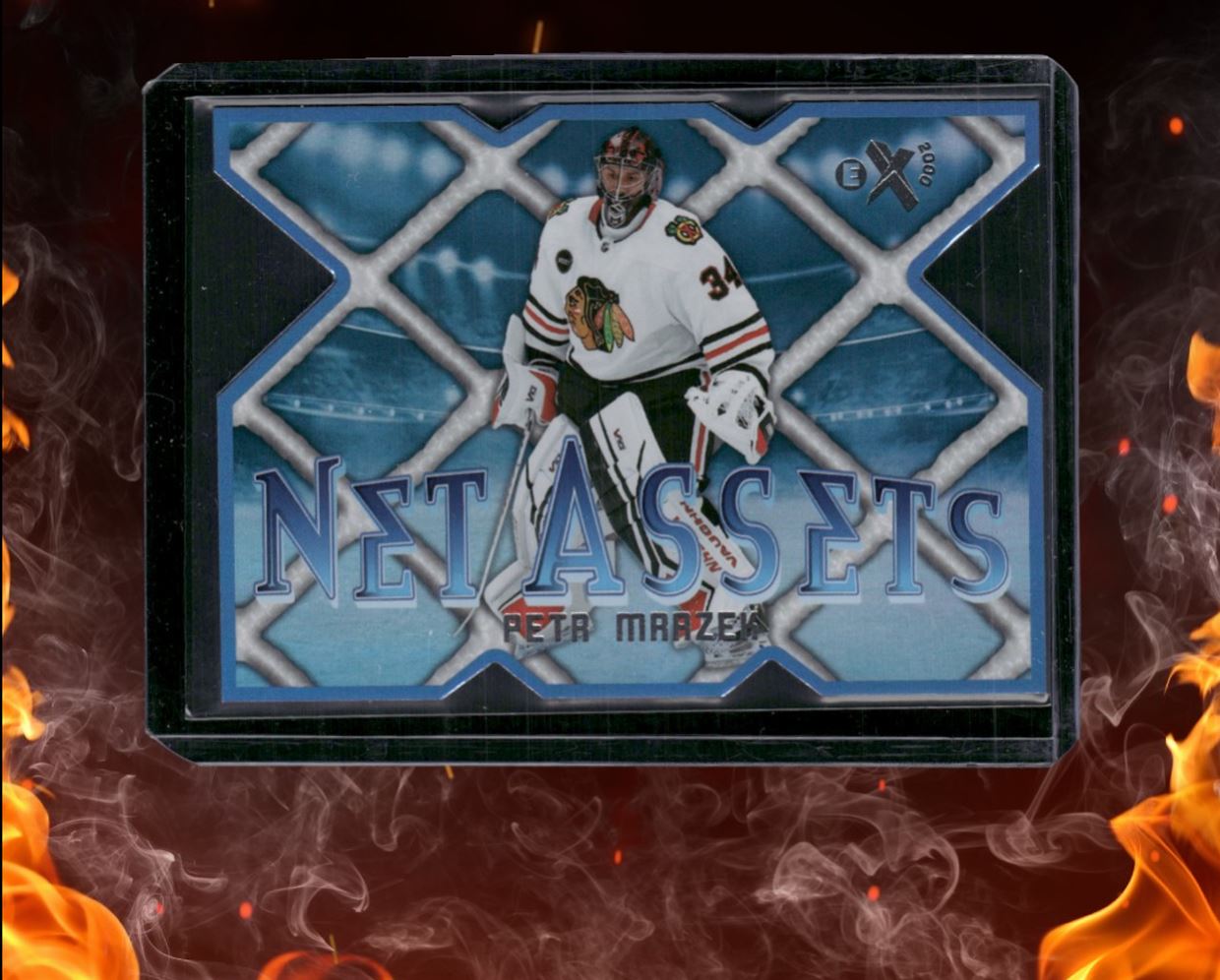 2023-24 SkyBox EX 2000 Petr Mrazek Net Assets #NA-17