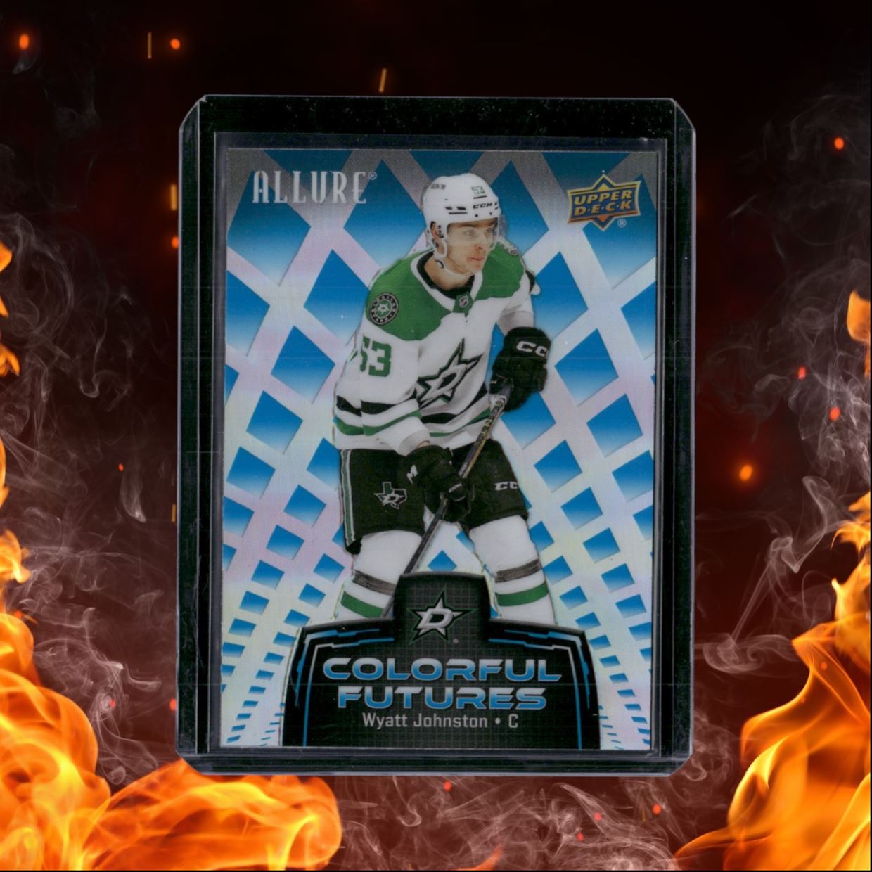2024-25 Upper Deck Allure Wyatt Johnston Colorful Futures Blue #CF-11