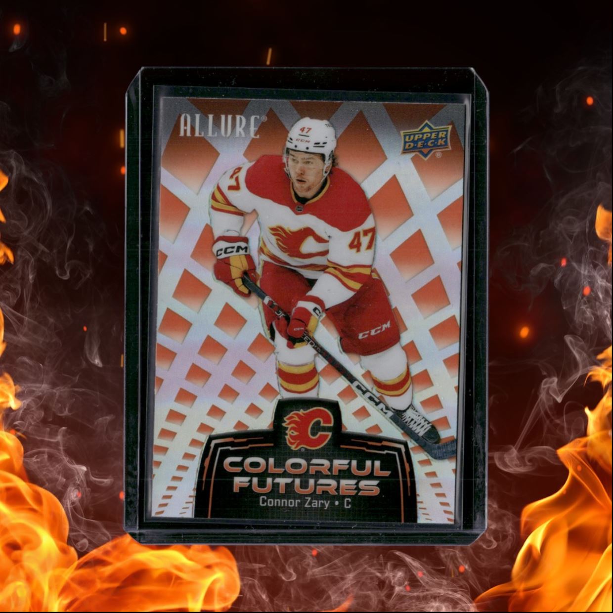 2024-25 Upper Deck Allure Connor Zary Colorful Futures Orange #CF-17